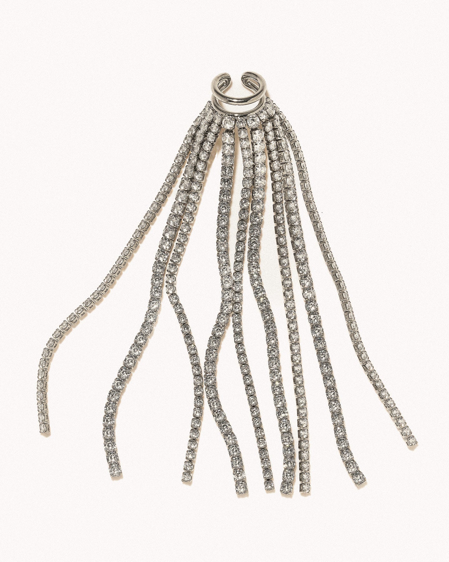 Diamanti cascade single ear cuff