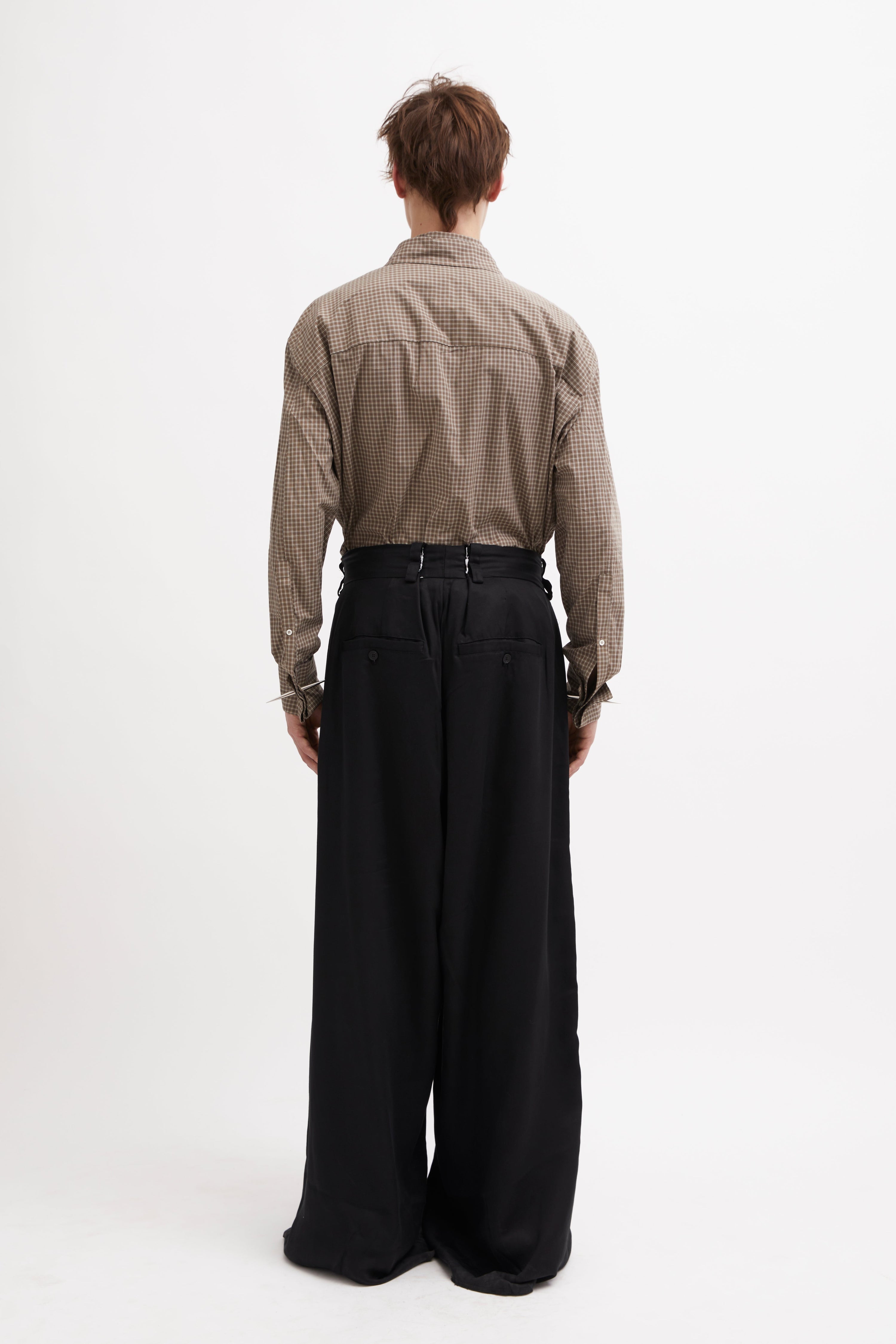 Clover shirt brown check