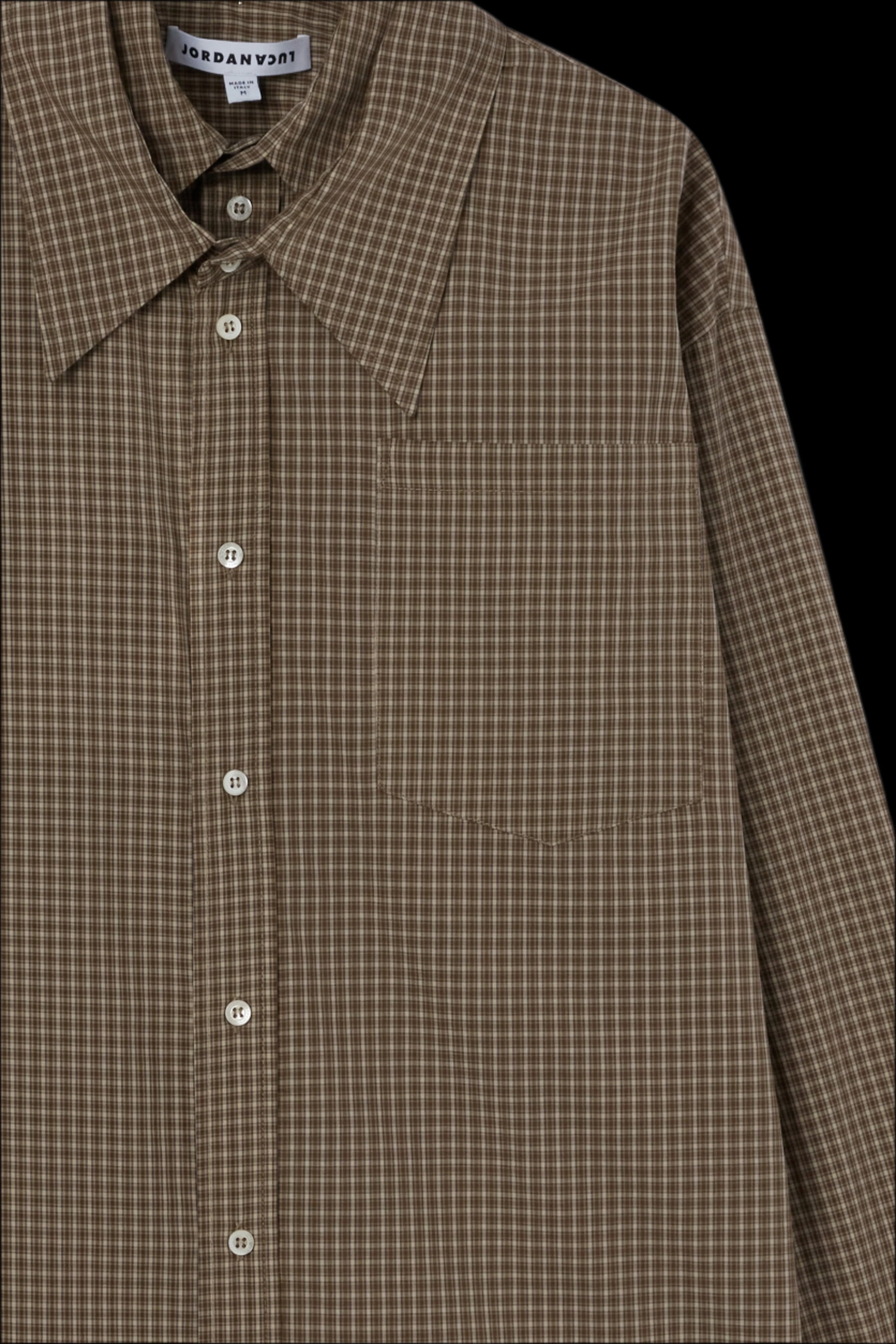 Clover shirt brown check