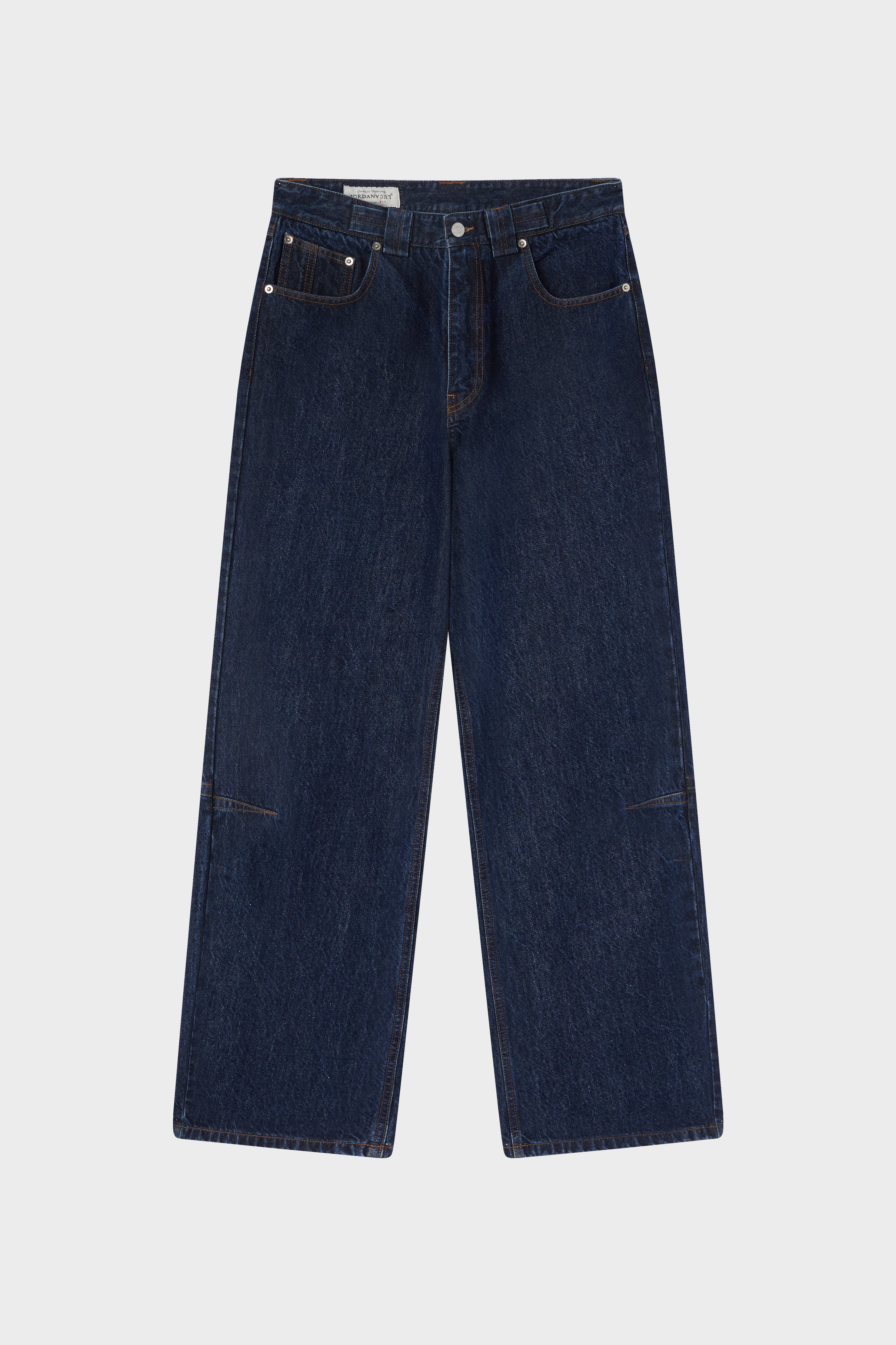 Lasered insignia denim trs dark indigo sw