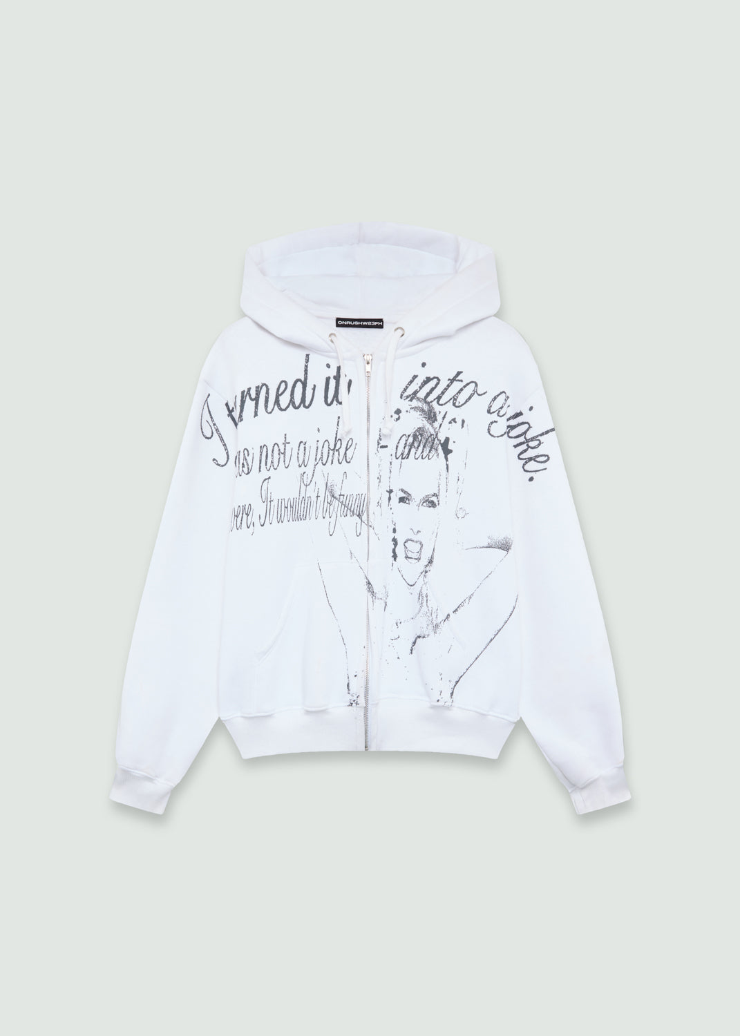 Joke hoodie white