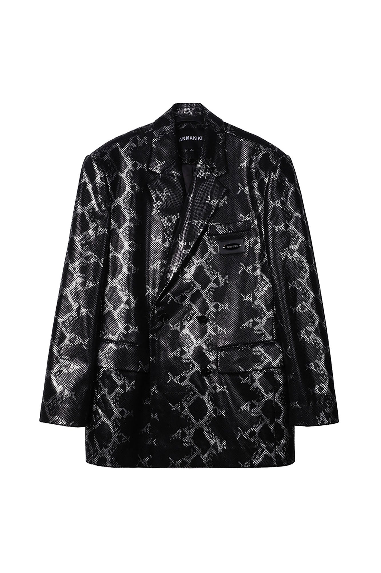Snake pattern blazer