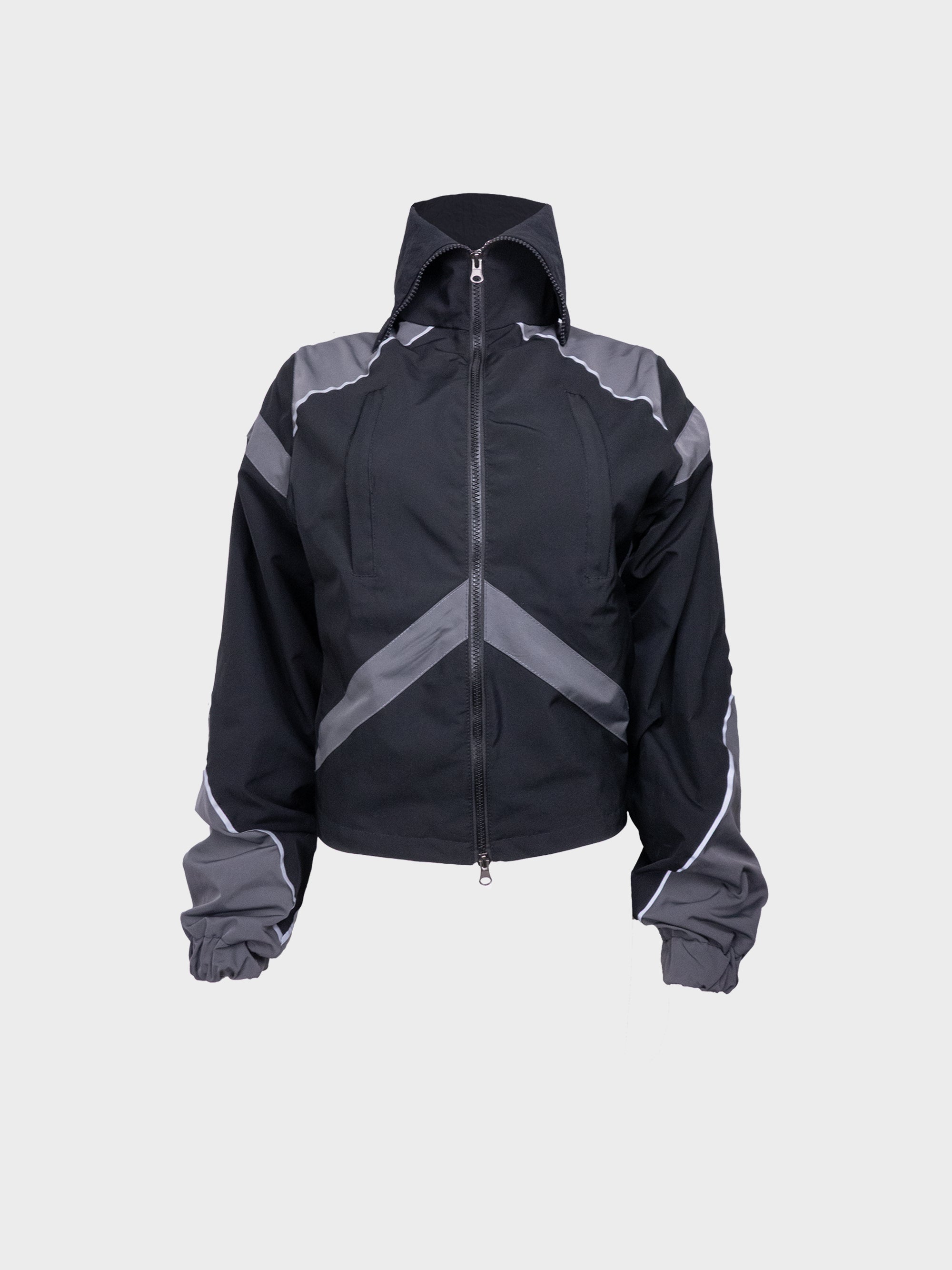 Dual-tone tailored track jacket