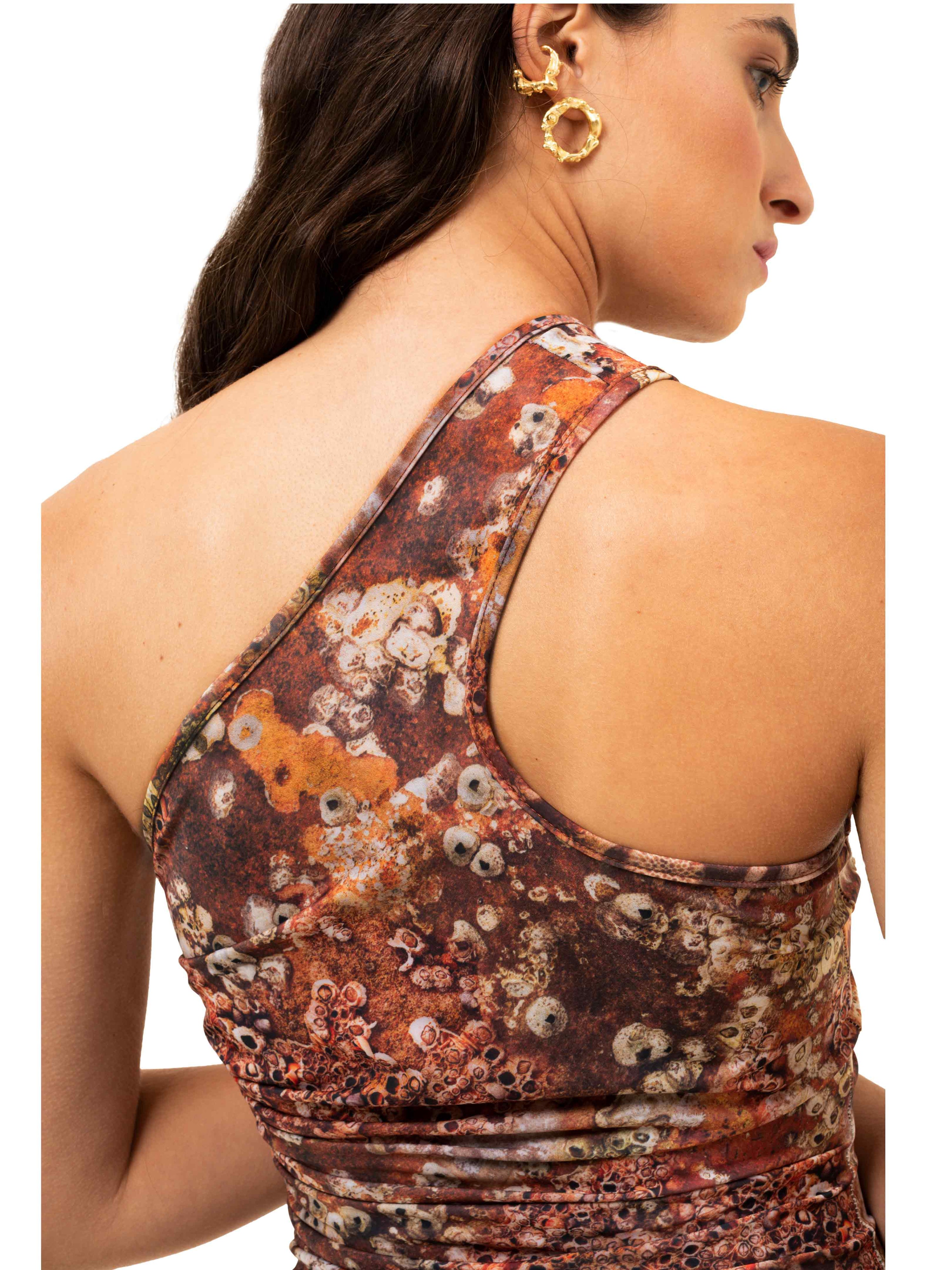 Amphora one-shoulder dress