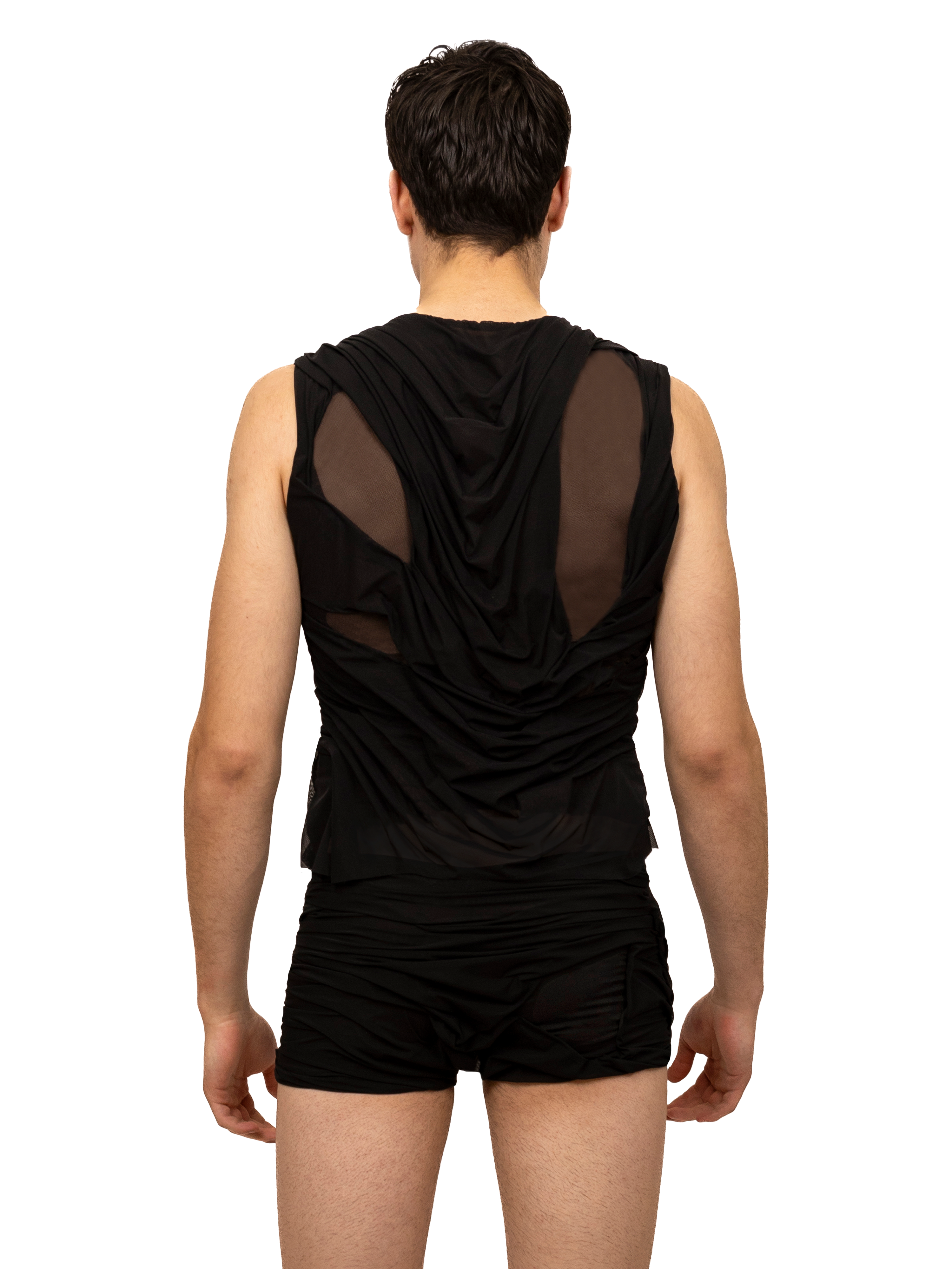 Wetlook tank top black