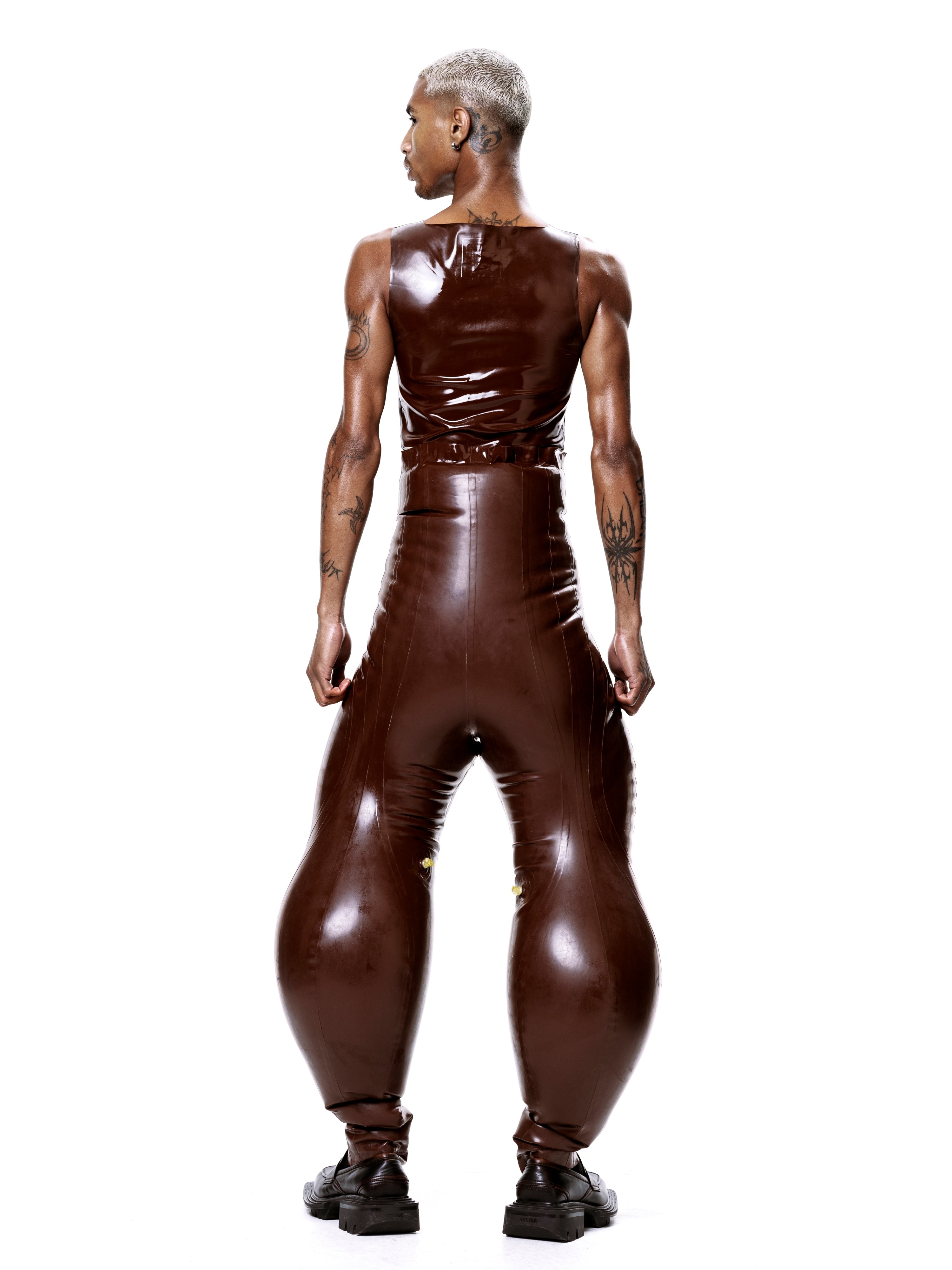 Brown alien legs inflatable trousers