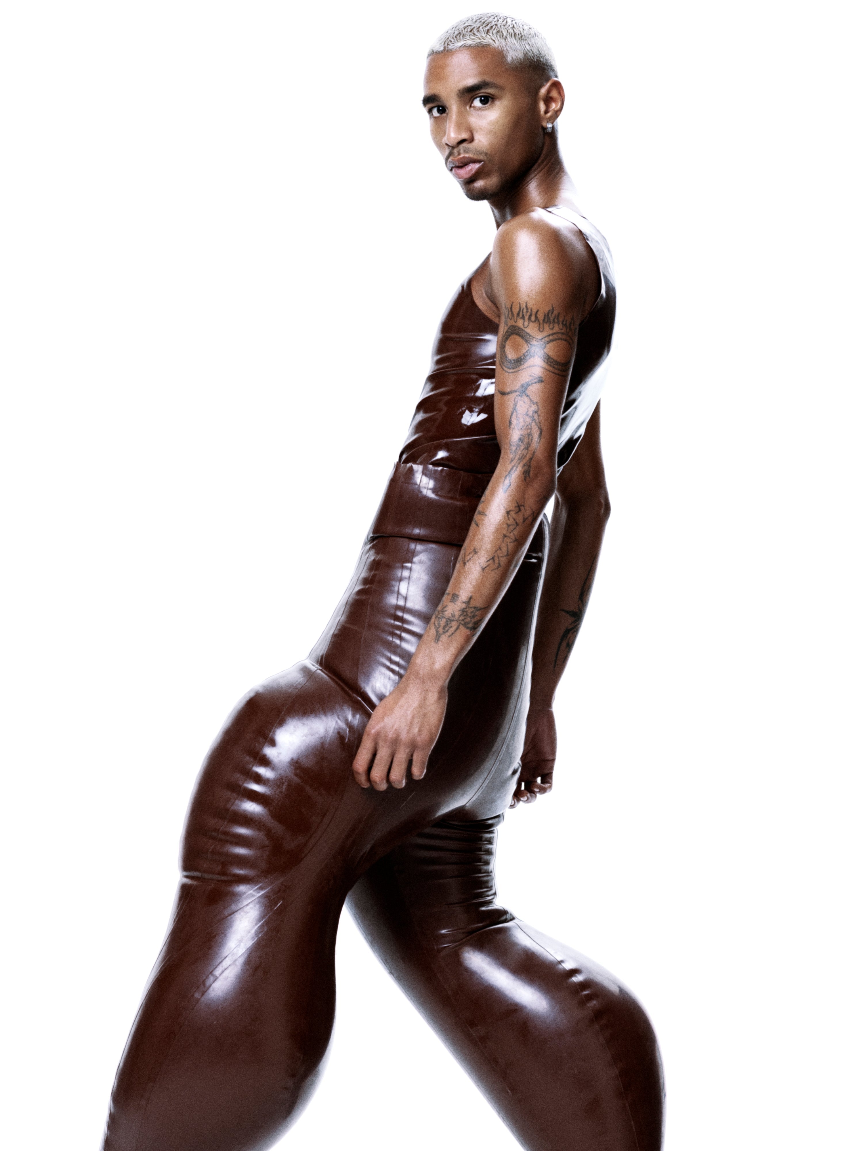 Brown alien legs inflatable trousers