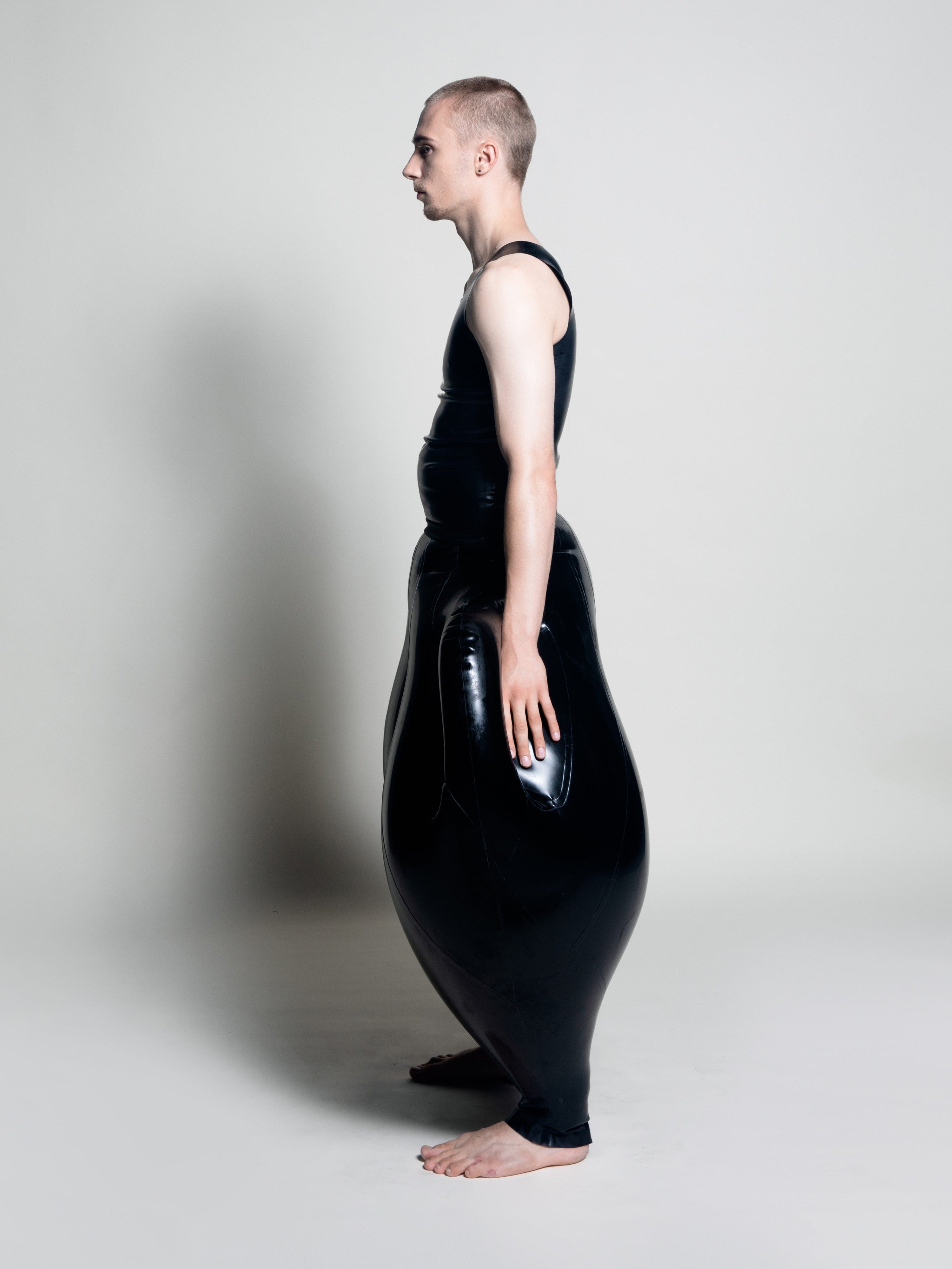 Double-handled vase inflatable trousers