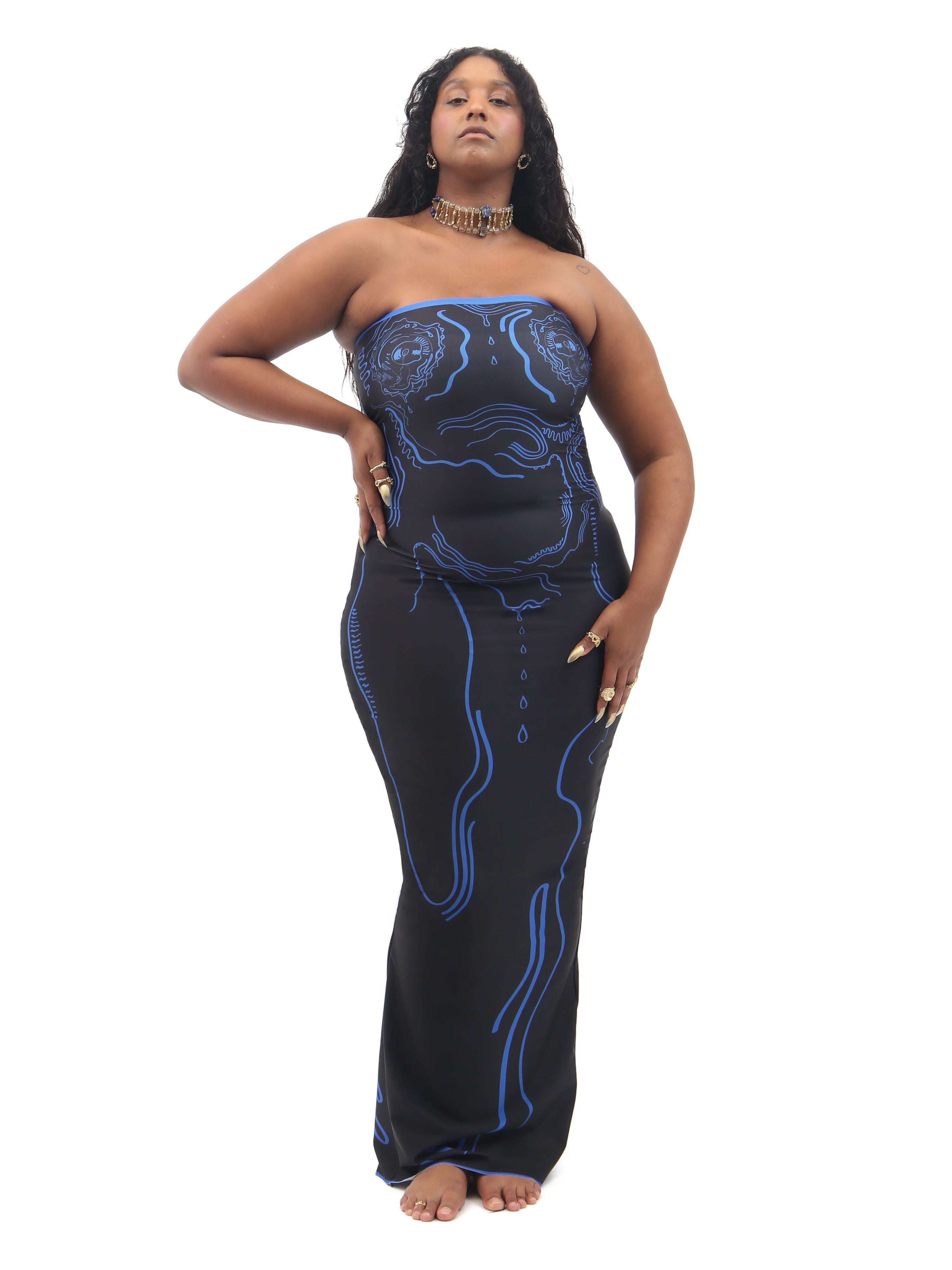 Venus shell long dress