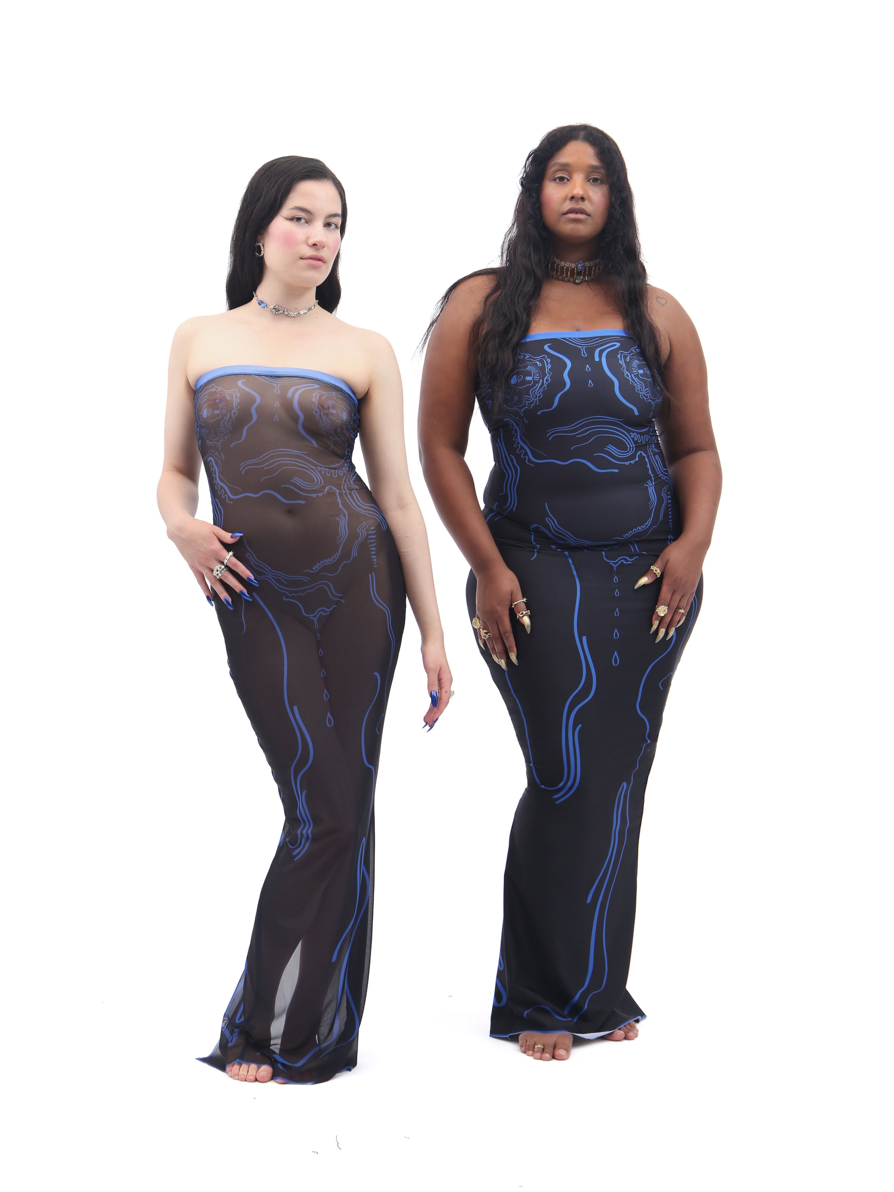Venus shell long dress