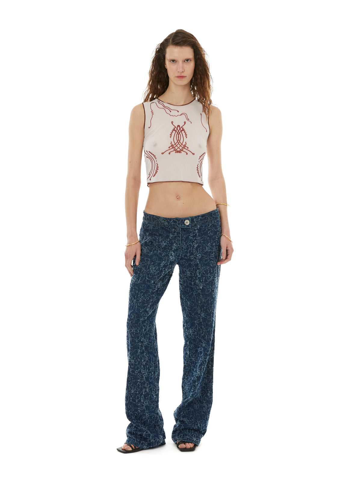 Venus shell mesh tank top