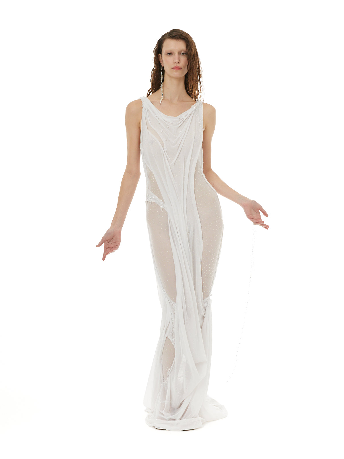Swarovski wetlook gown