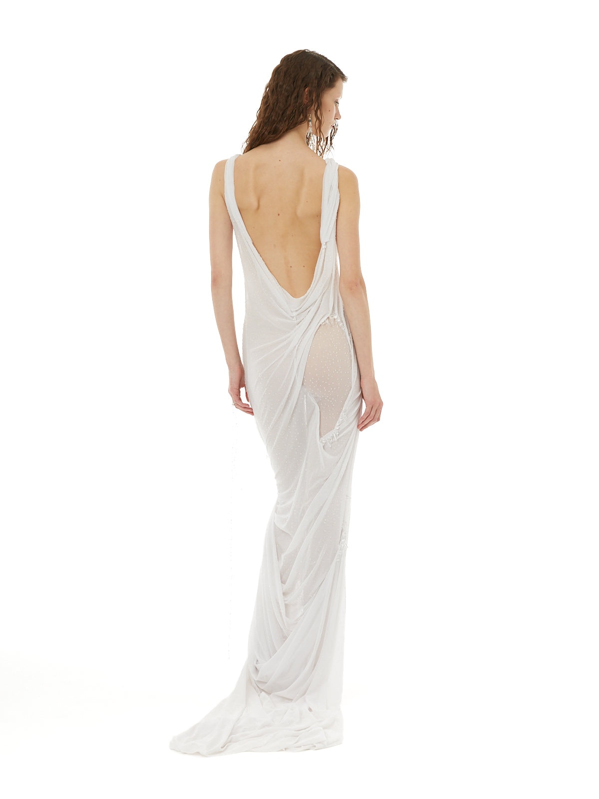 Swarovski wetlook gown