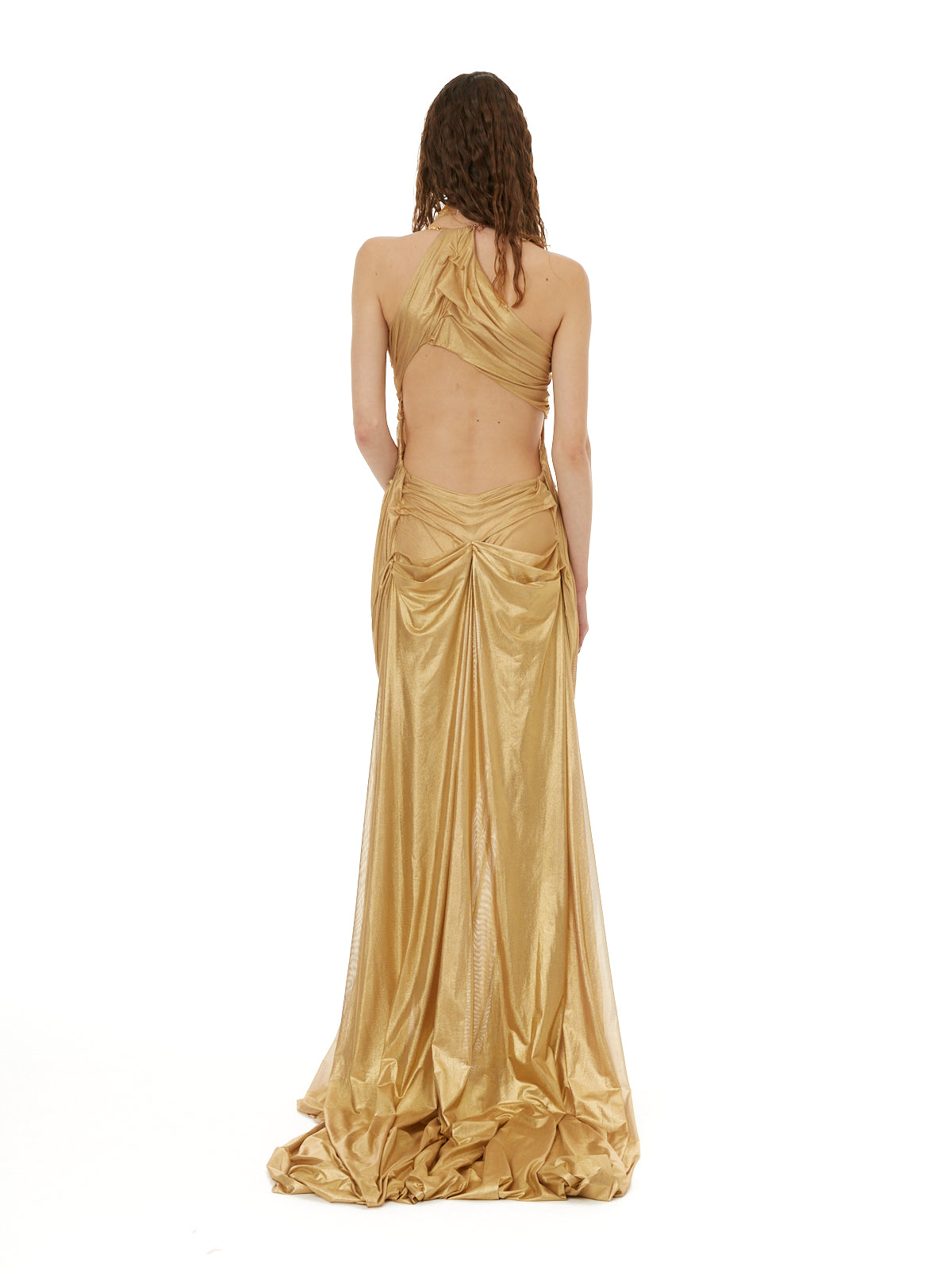 Gold venus wetlook dress