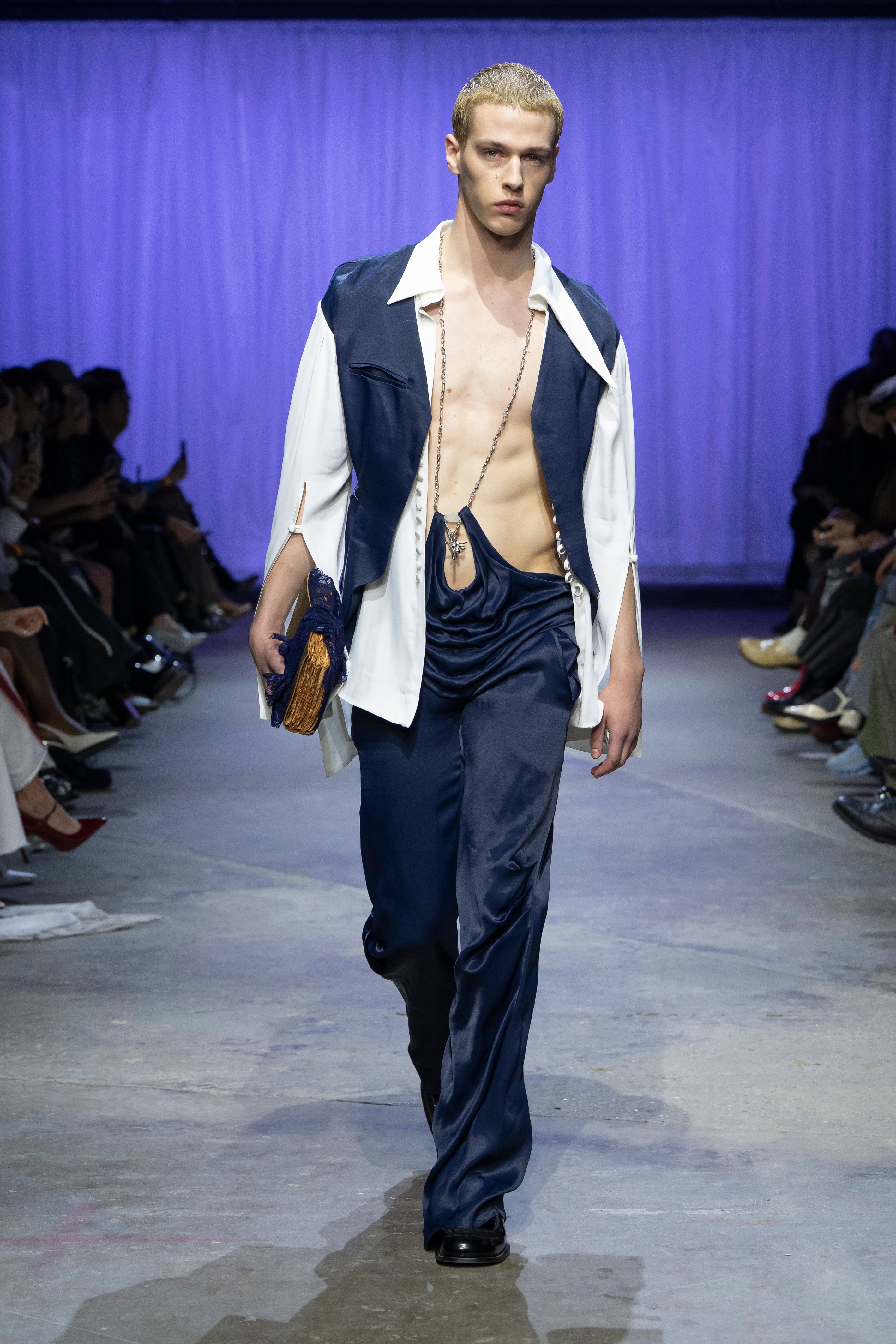Adonis satin trousers