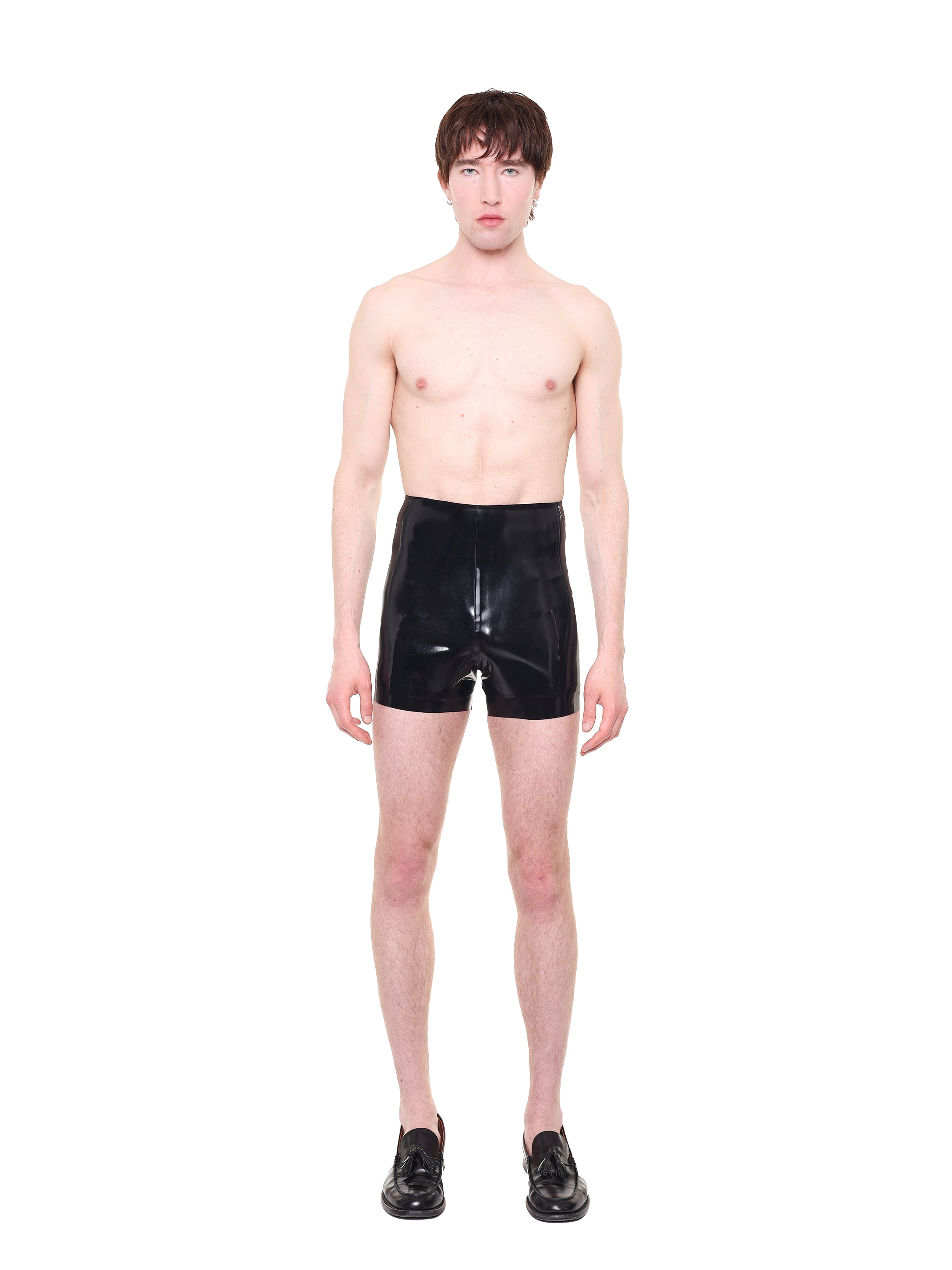 Black high waist essential biker shorts