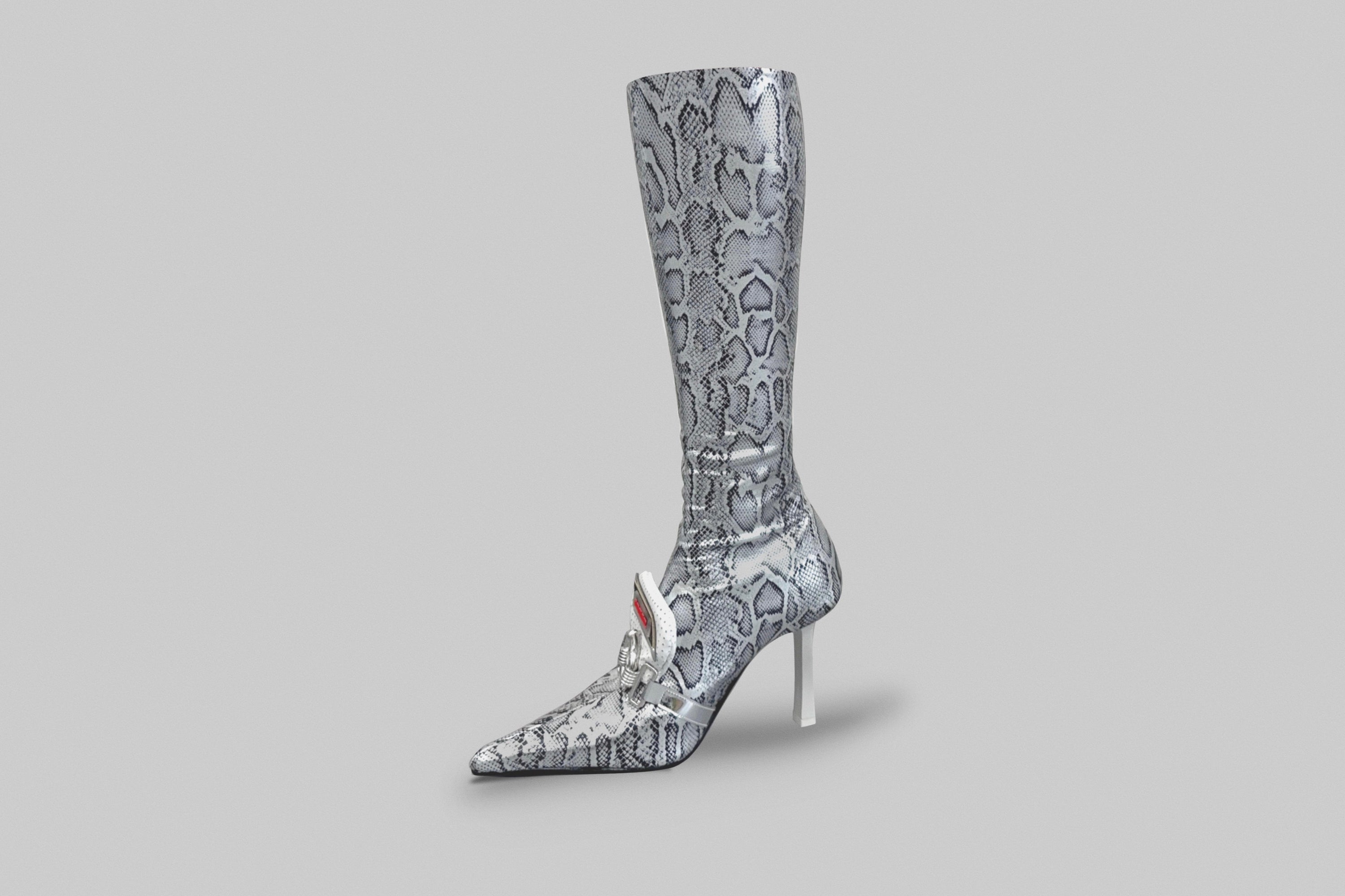 'snake' sock boots ss25