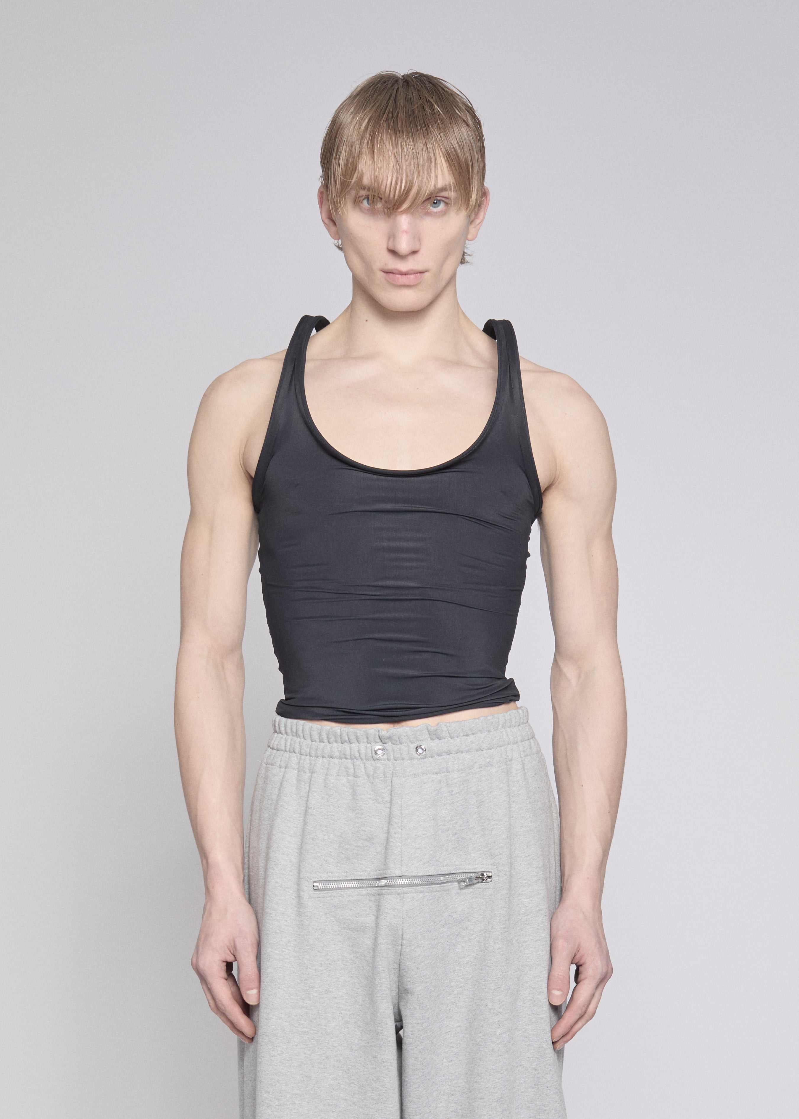 Blur tank top black