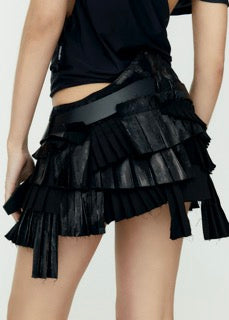Twirl mini skirt black