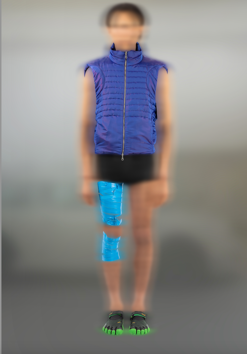 Ss23 blue chromeo quilted vest - sale