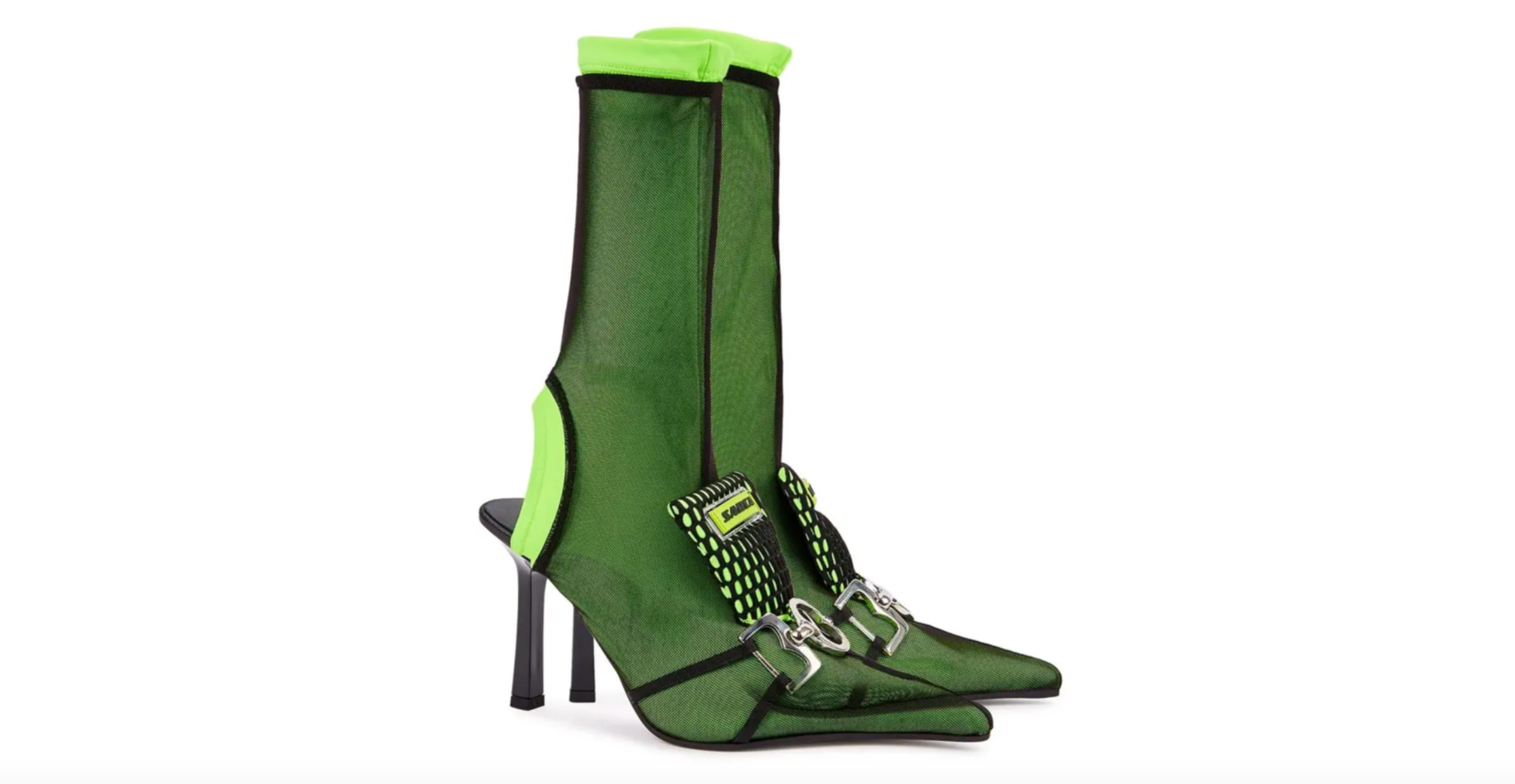 Lima green ankle boot