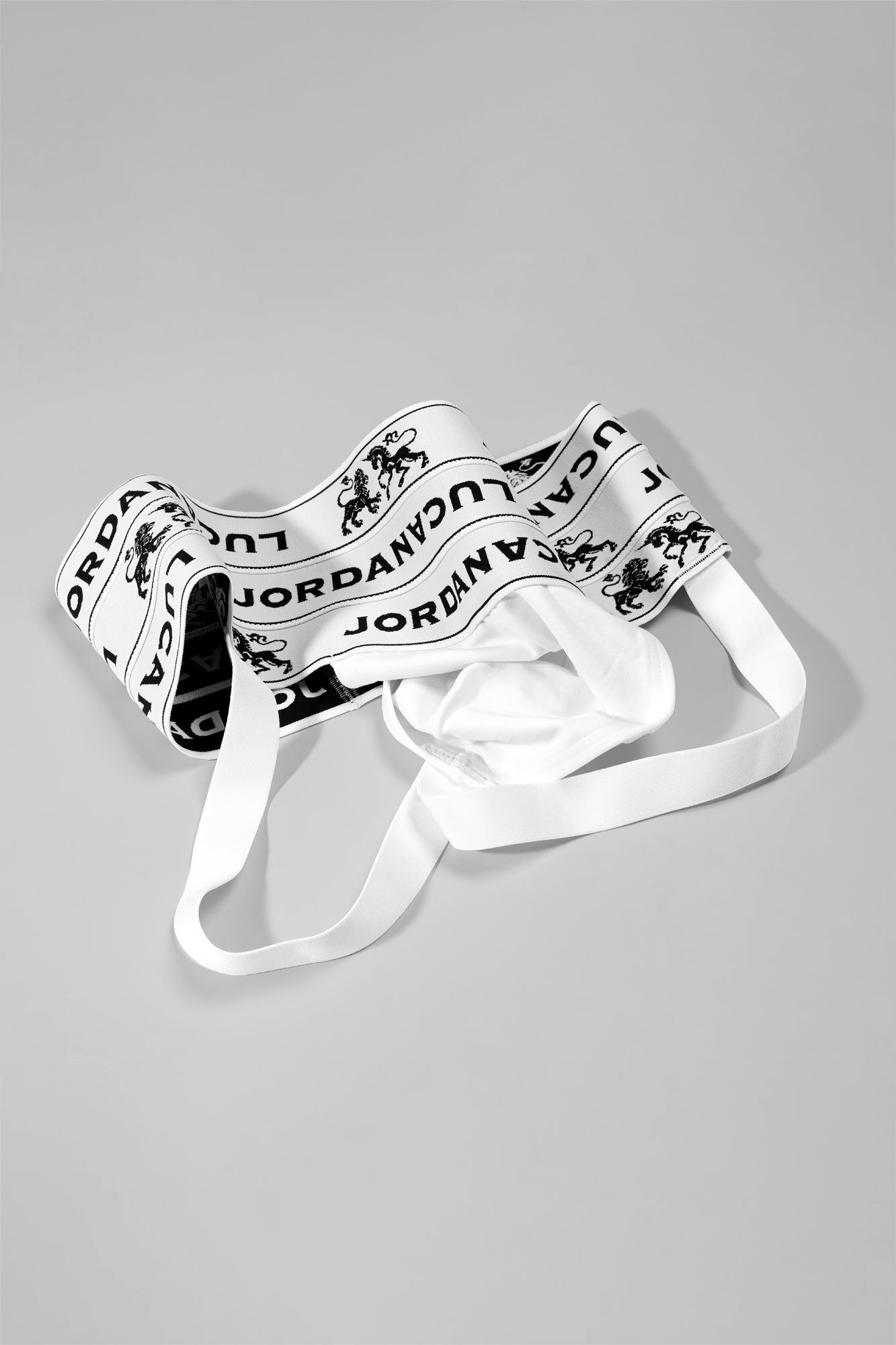 Jlt-3 triple elastic jockstrap white