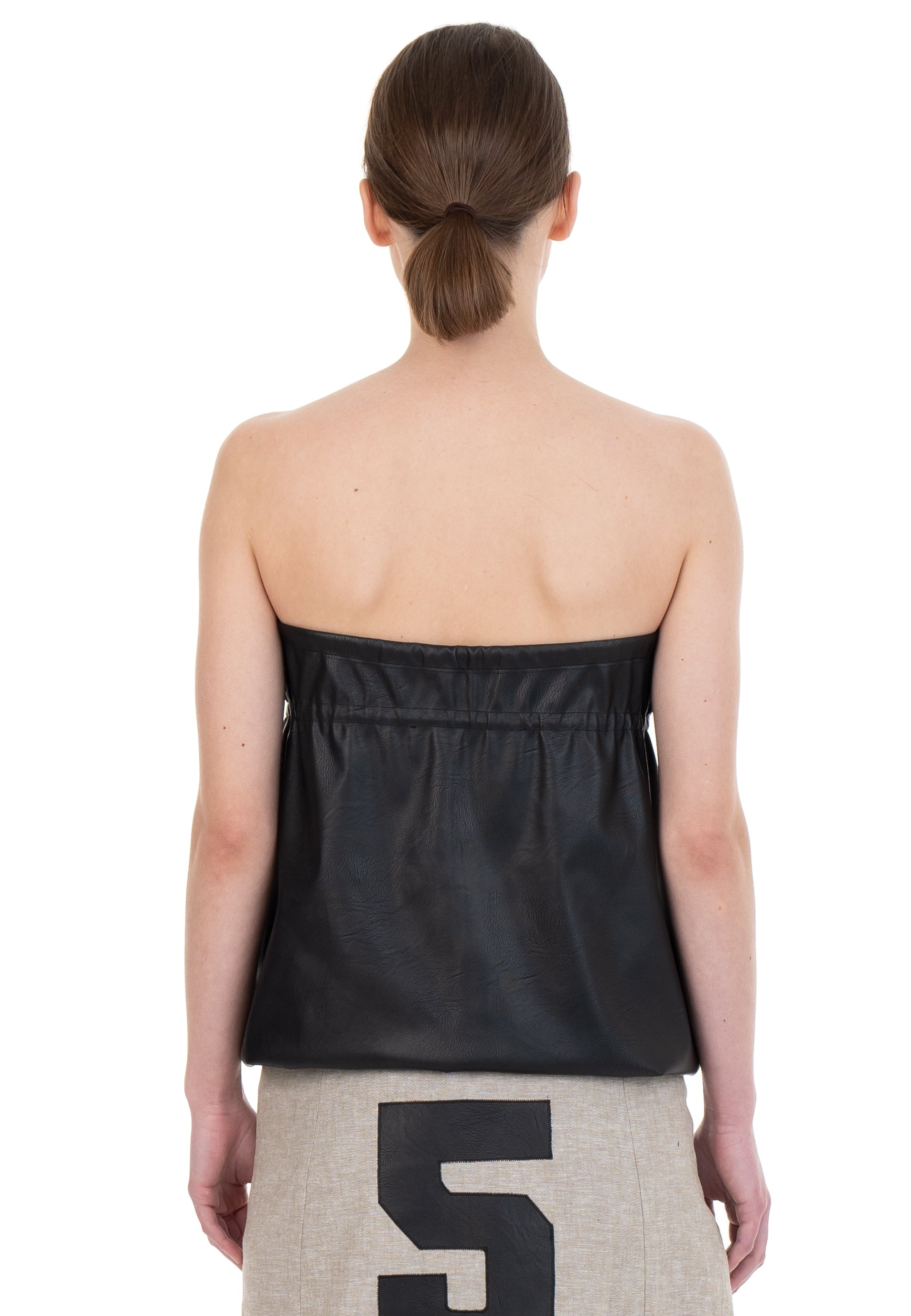 Lucky girl leather top