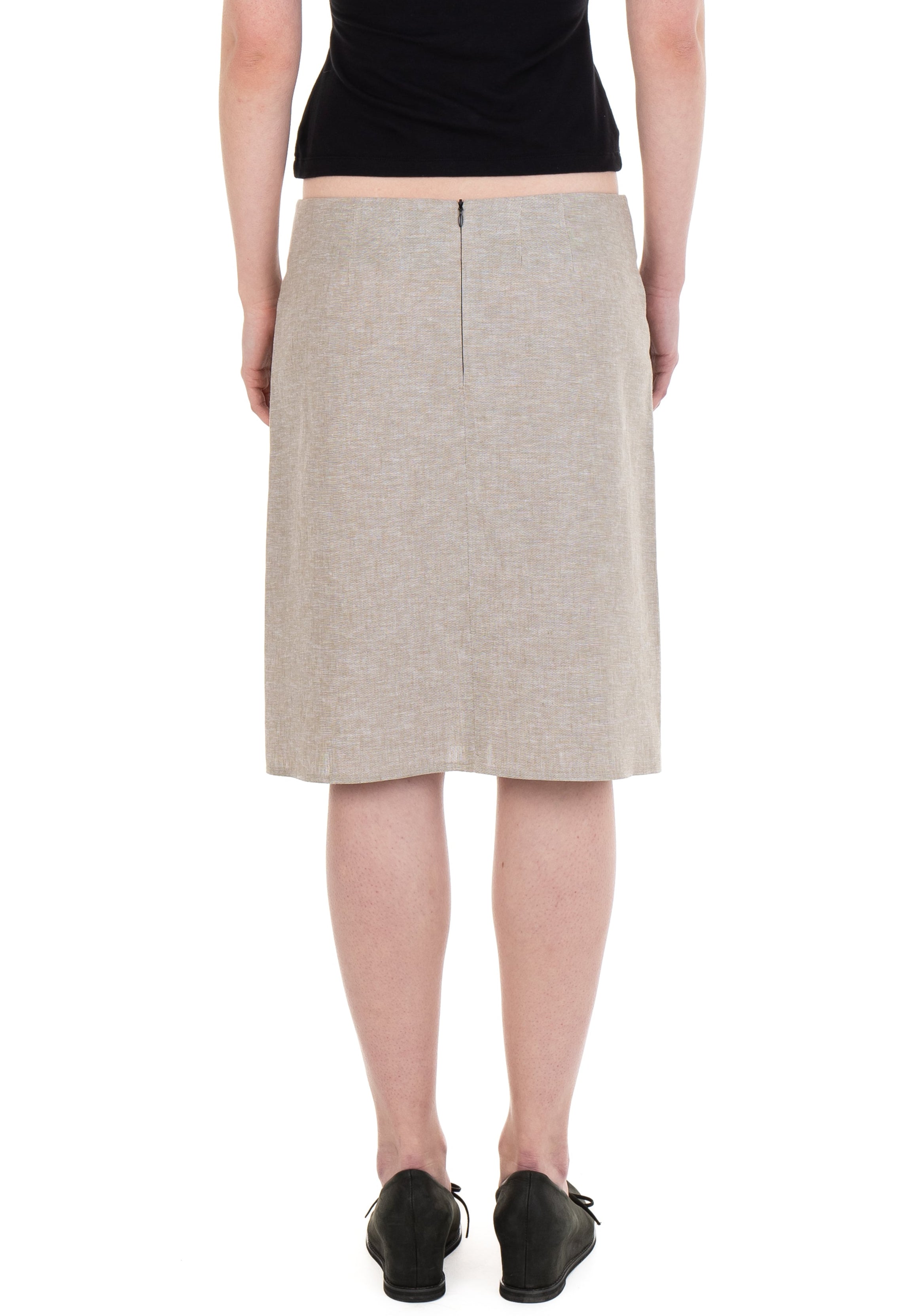 I love you linen midi skirt