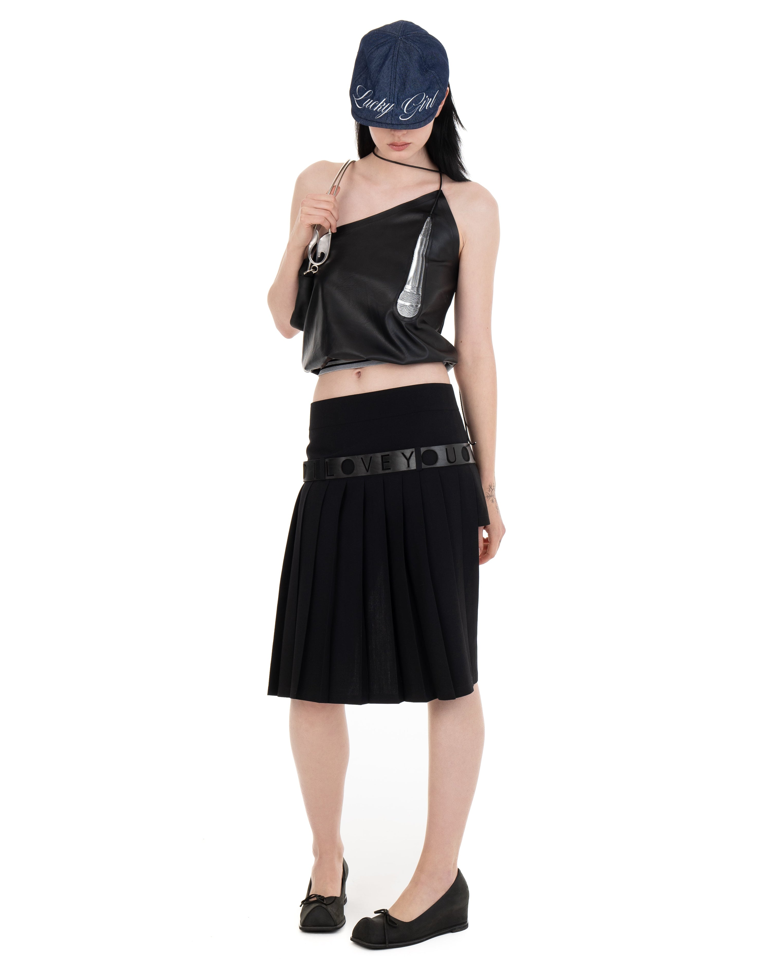 Microphone leather top