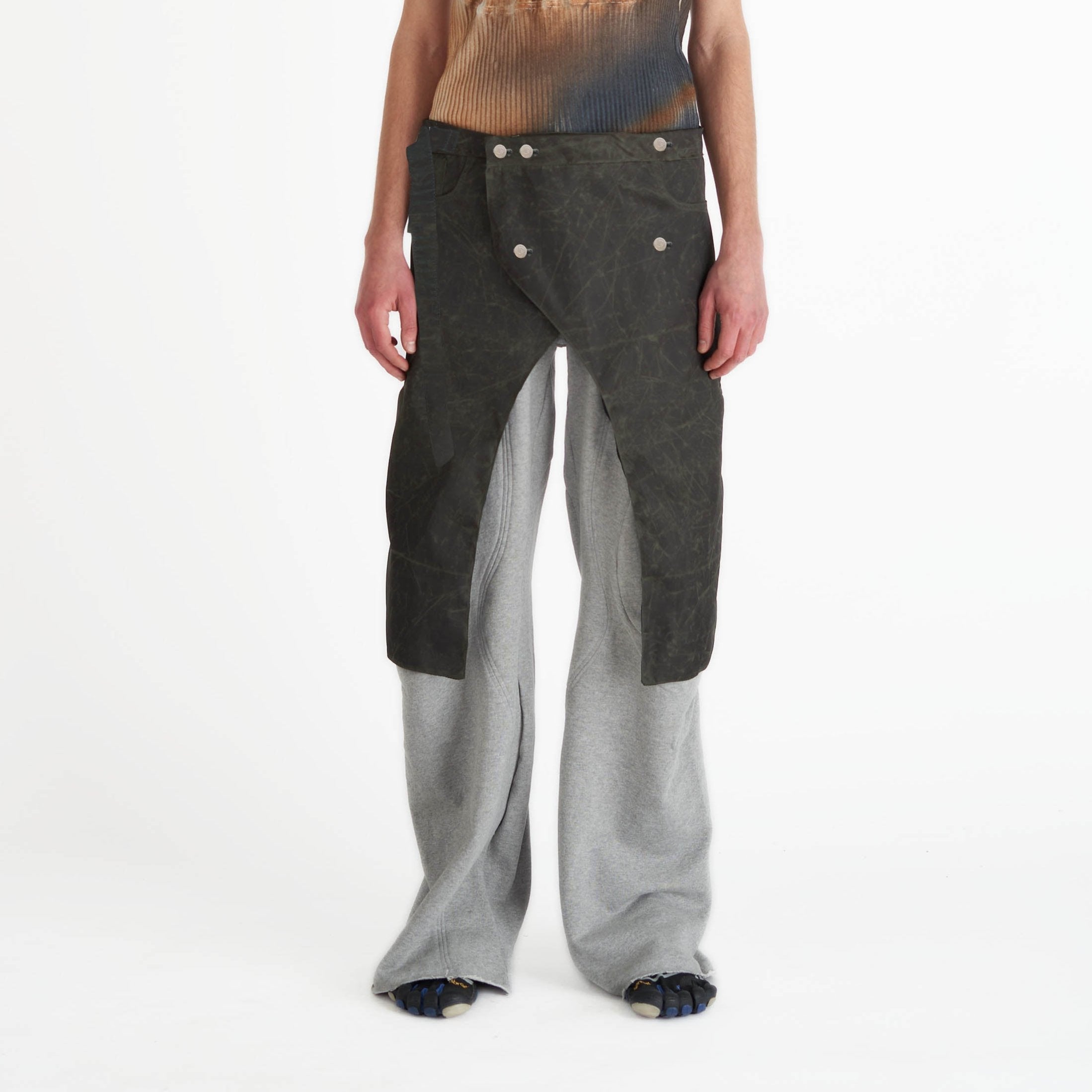 Luka wrap skirt nylon green - sale