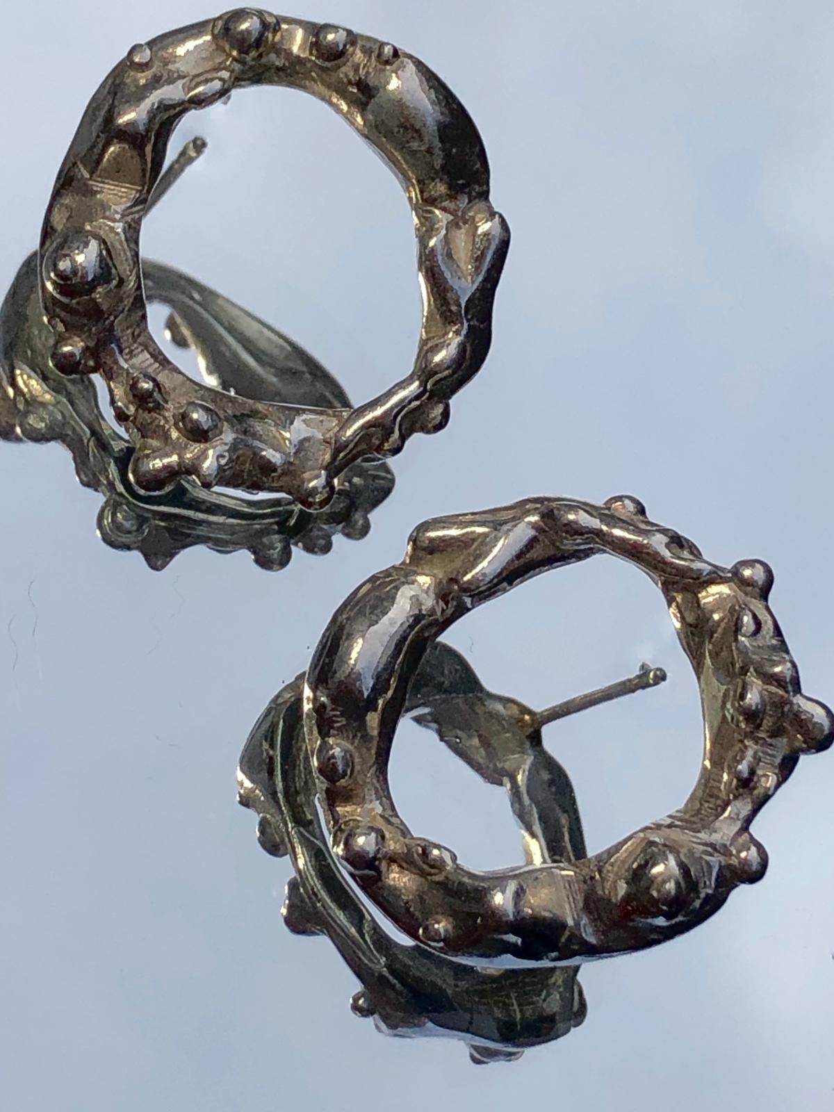 Sea flower wreath earrings