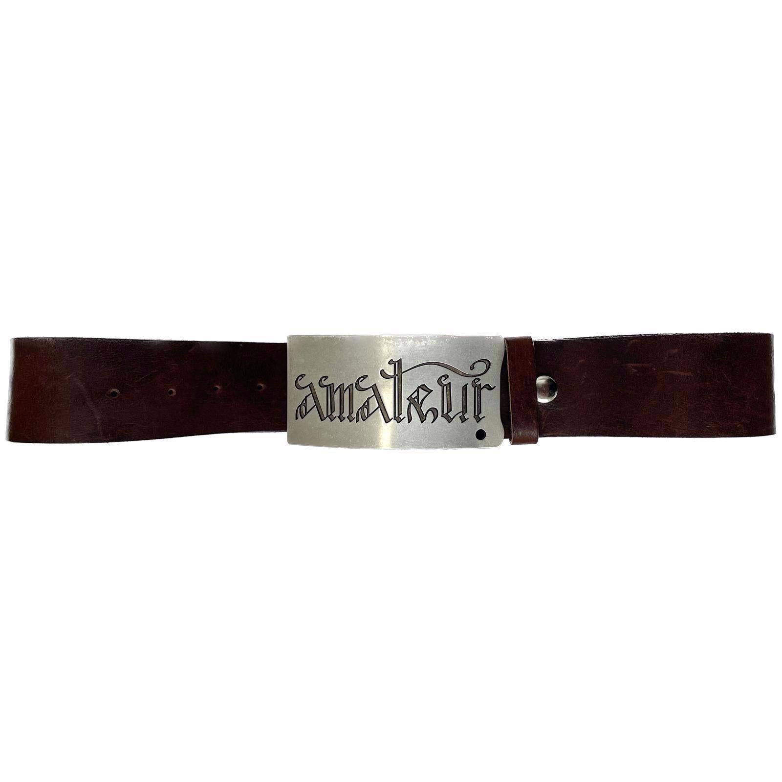 Amateur belt brown