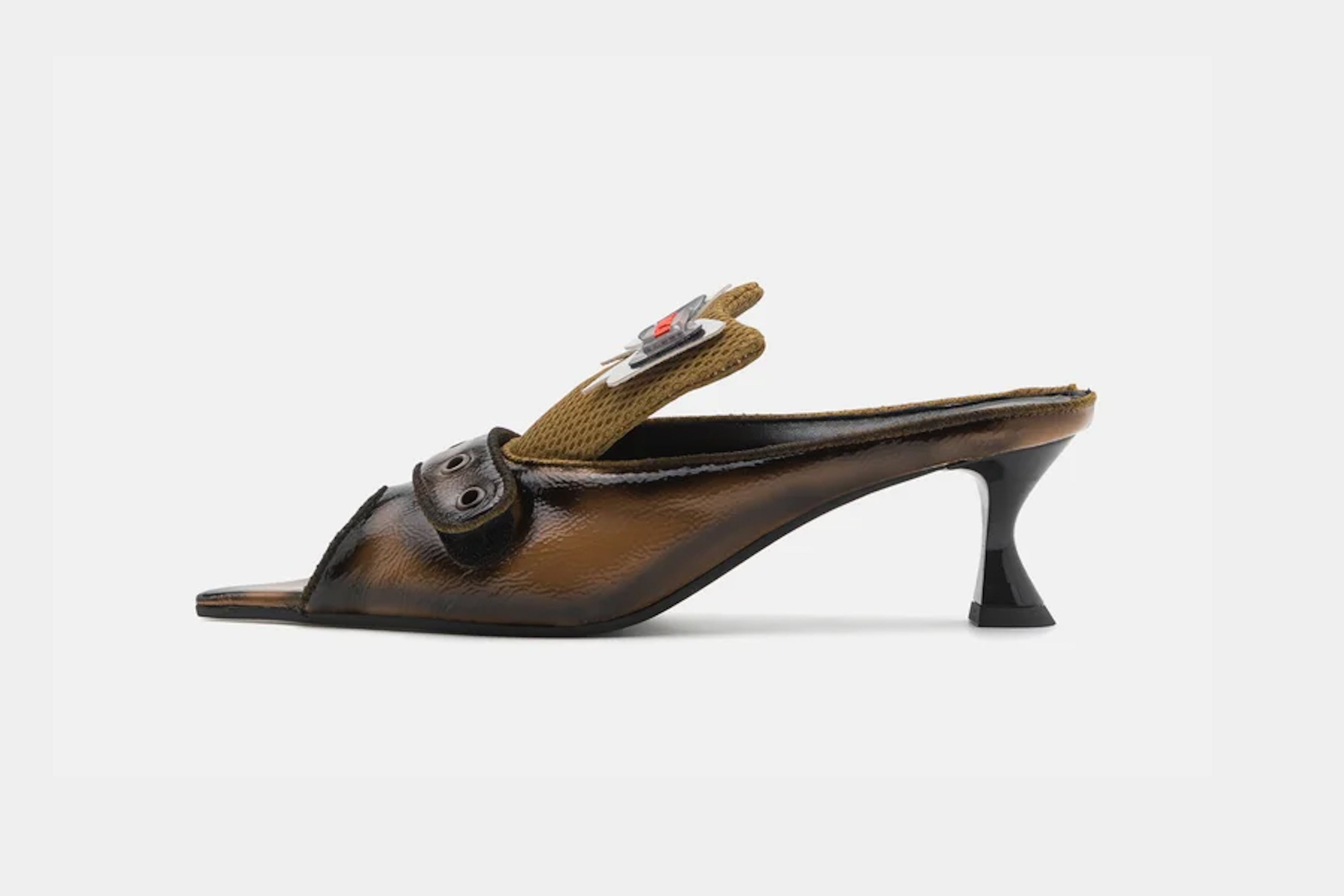 Autumn' airbrushed brown mule