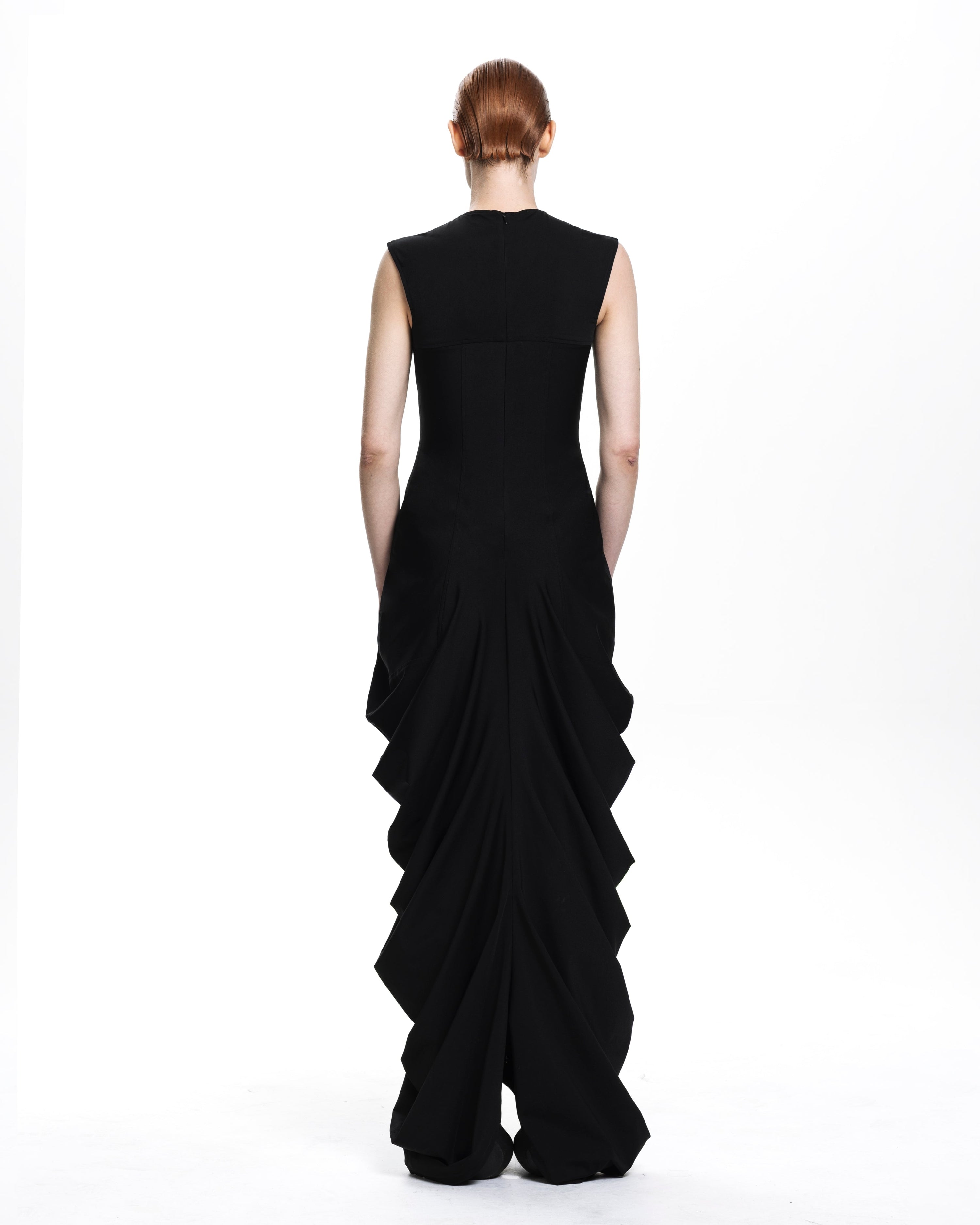 Deflated jersey dress