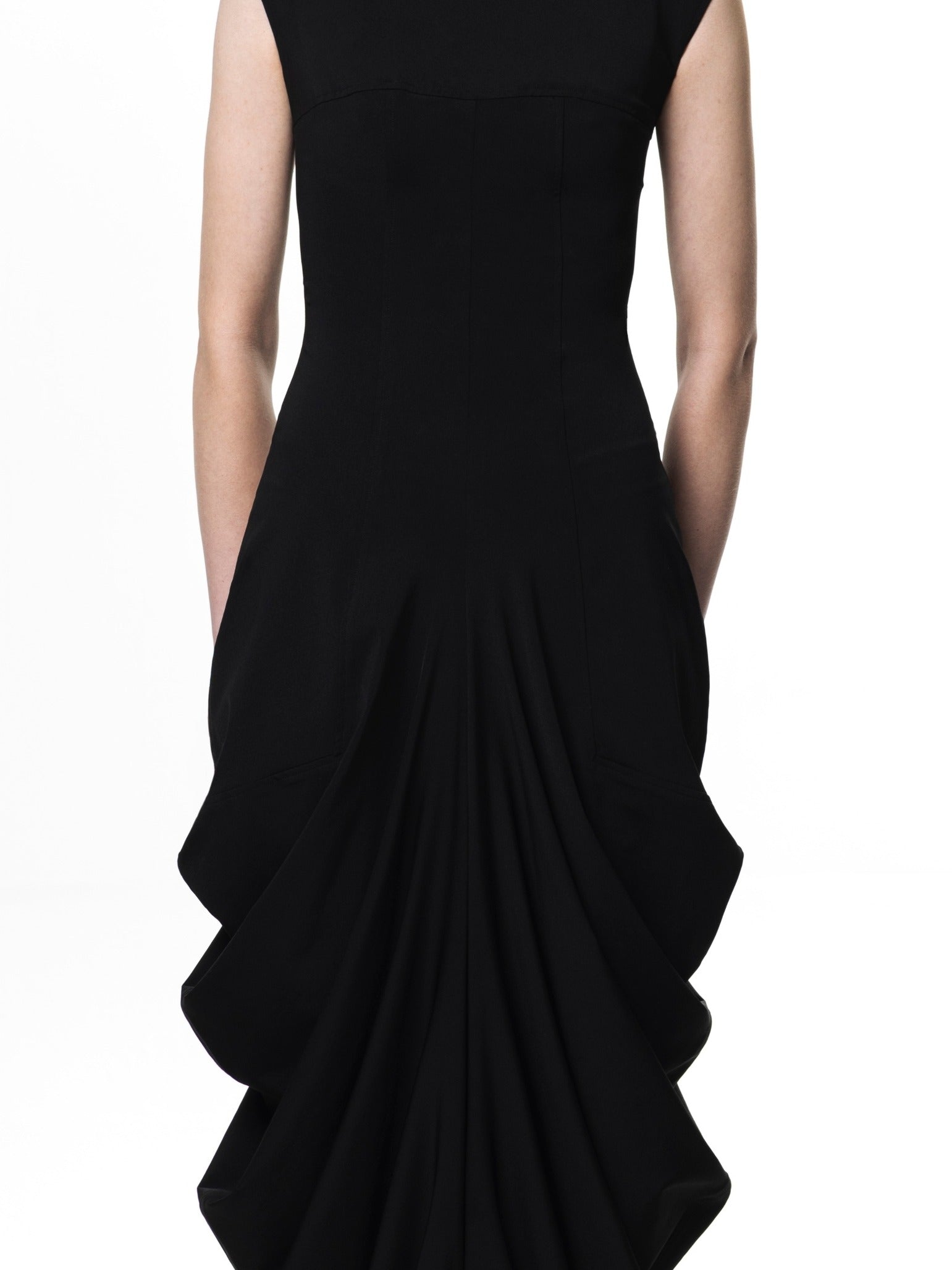 Deflated jersey dress