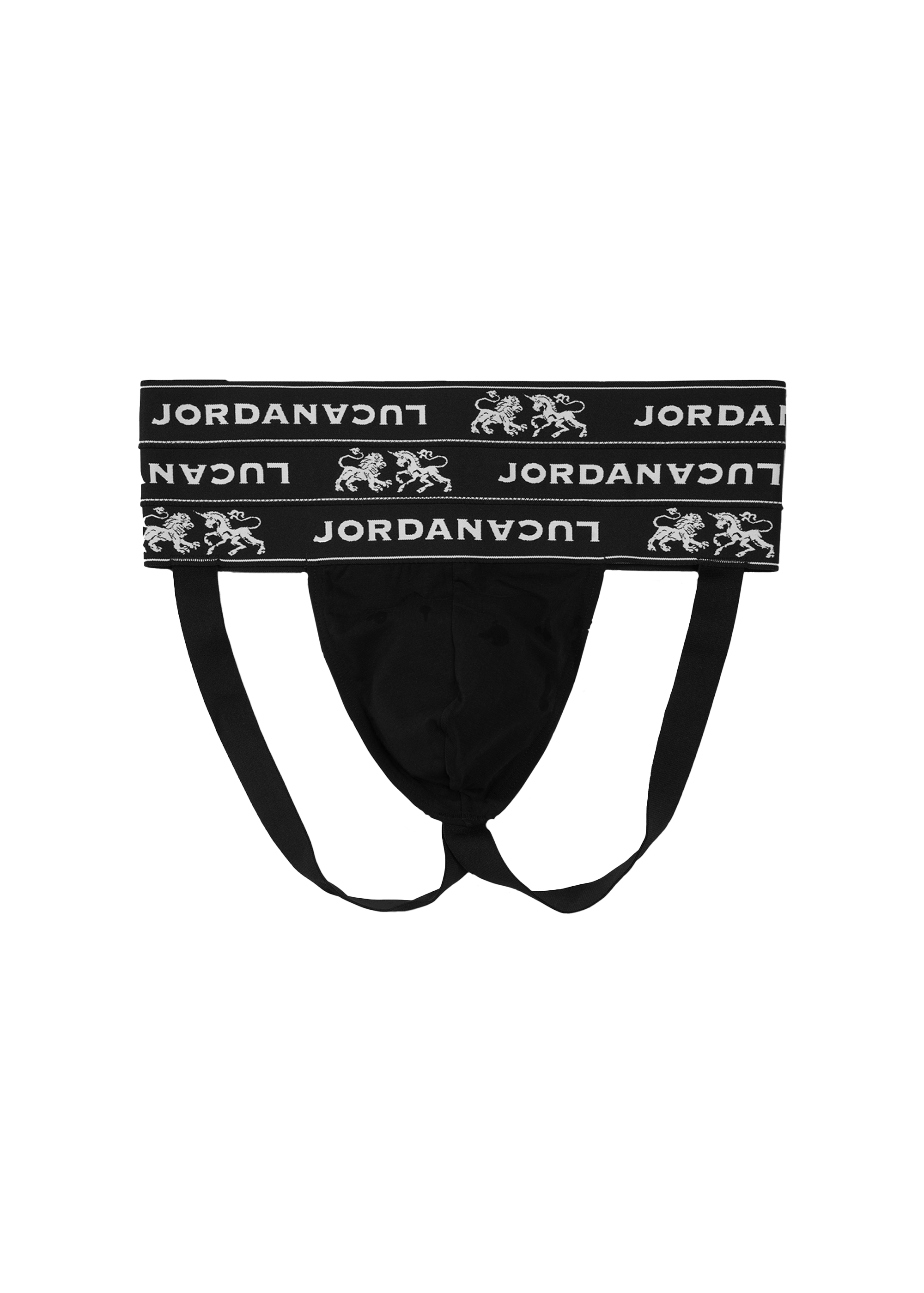 Jlt-3 triple elastic jockstrap black