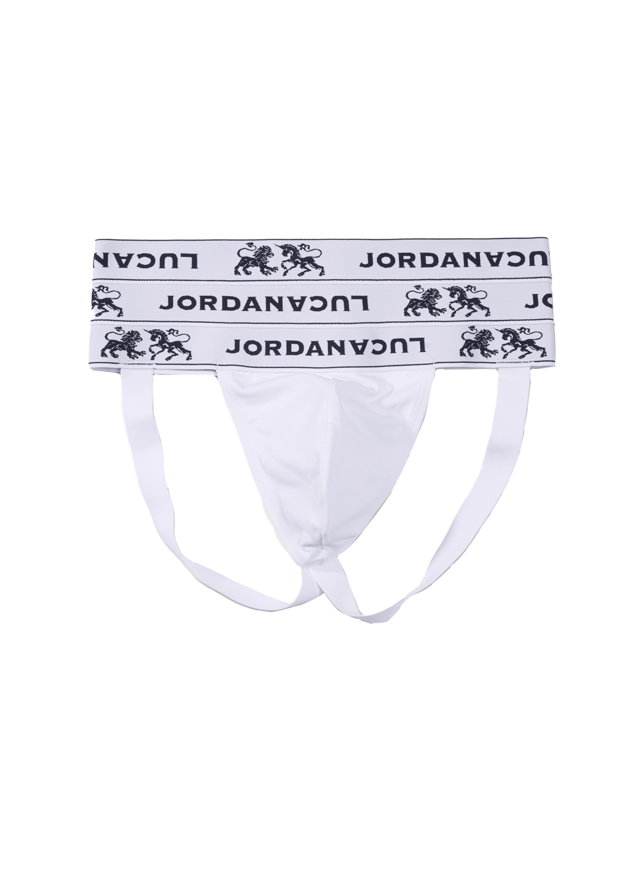 Jlt-3 triple elastic jockstrap white