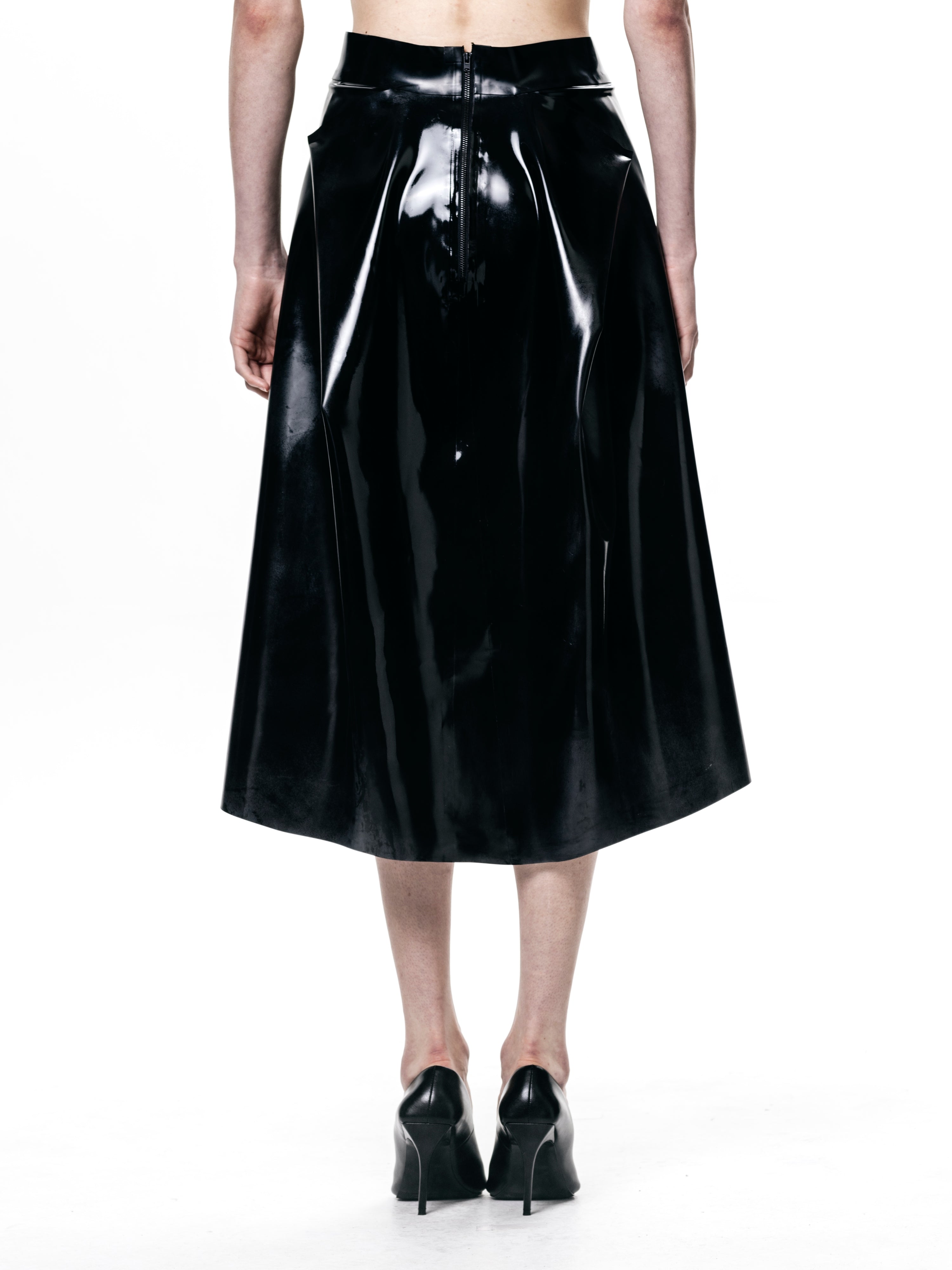 Black pleated skirt