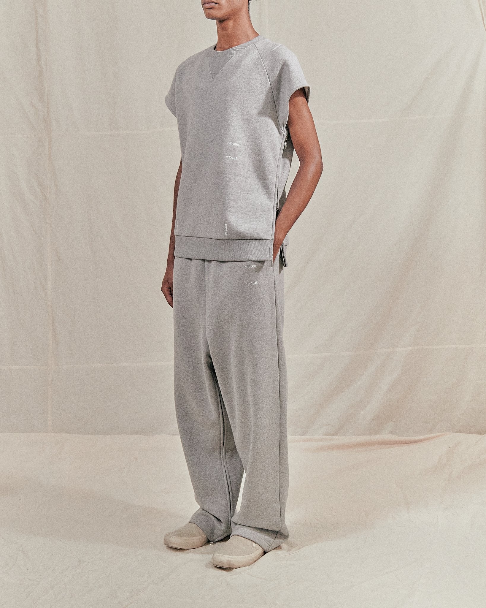 Setchu wide sweatpants - cotton