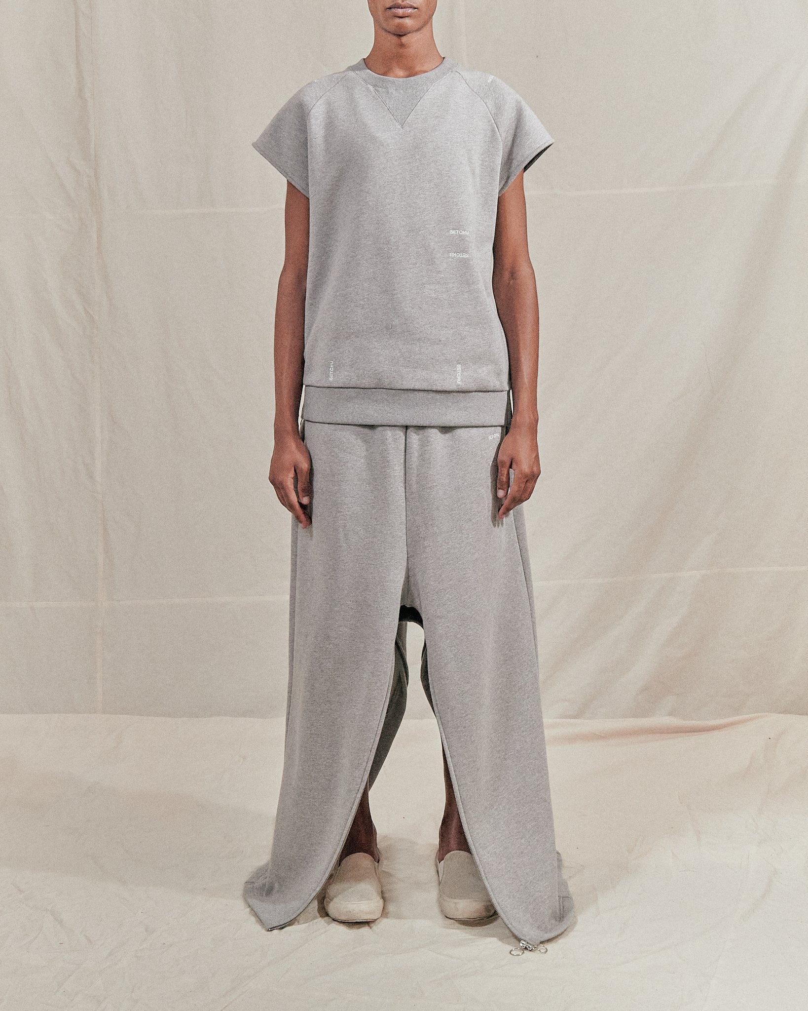 Setchu wide sweatpants - cotton