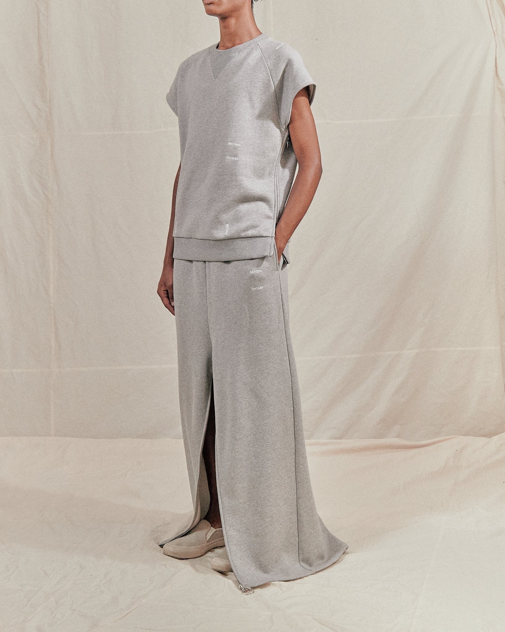 Setchu wide sweatpants - cotton