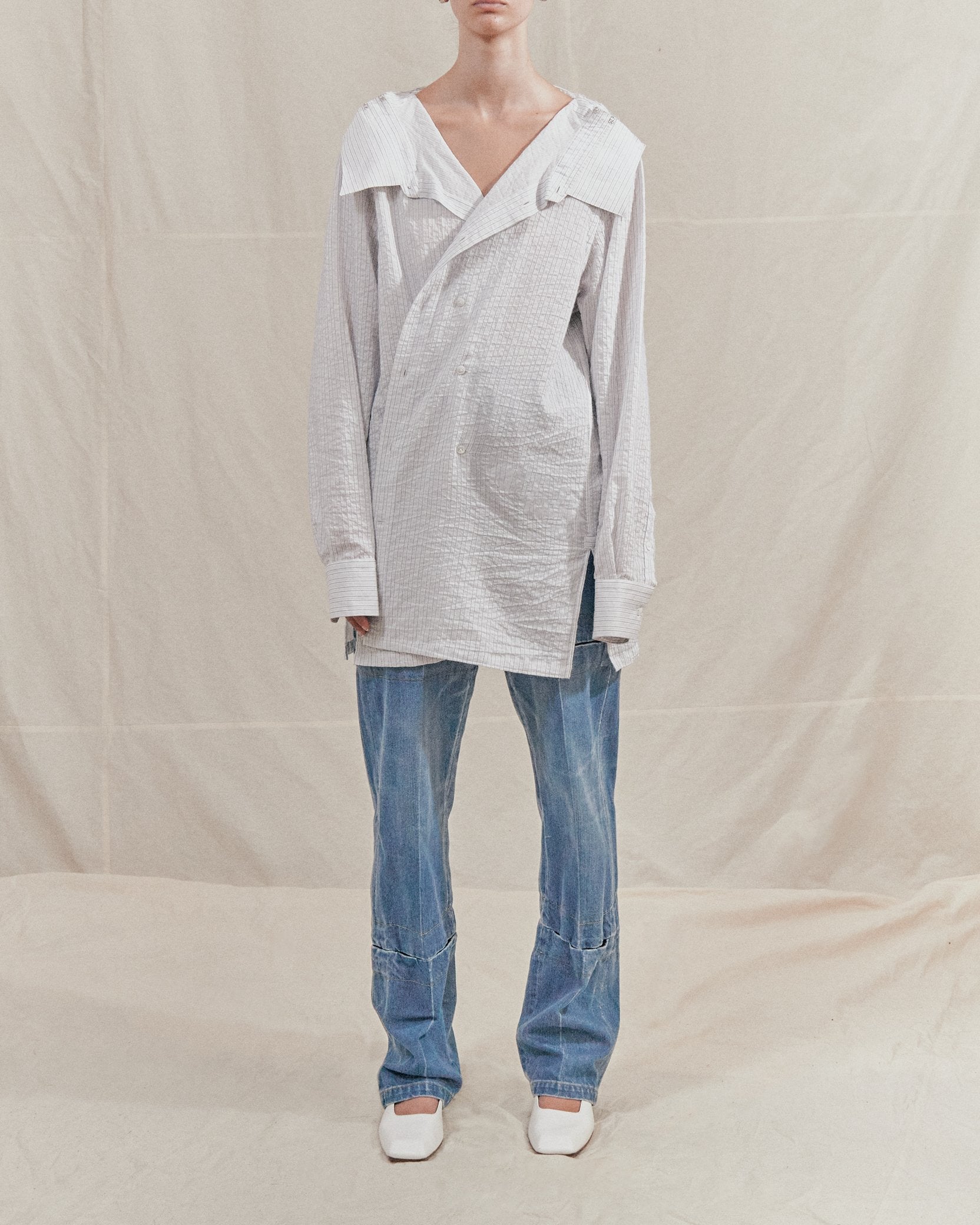 Hook & eye shirt - stripe