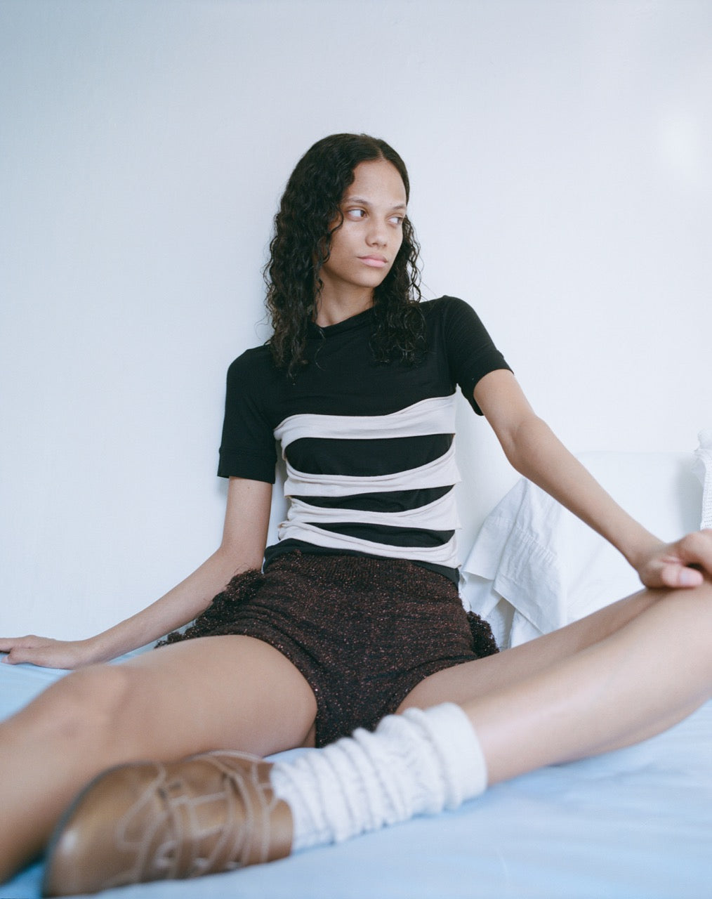 Jersey strap top