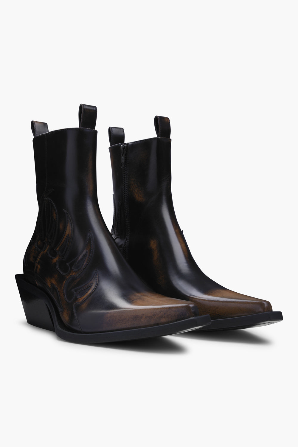 Zephyr flame boot brown