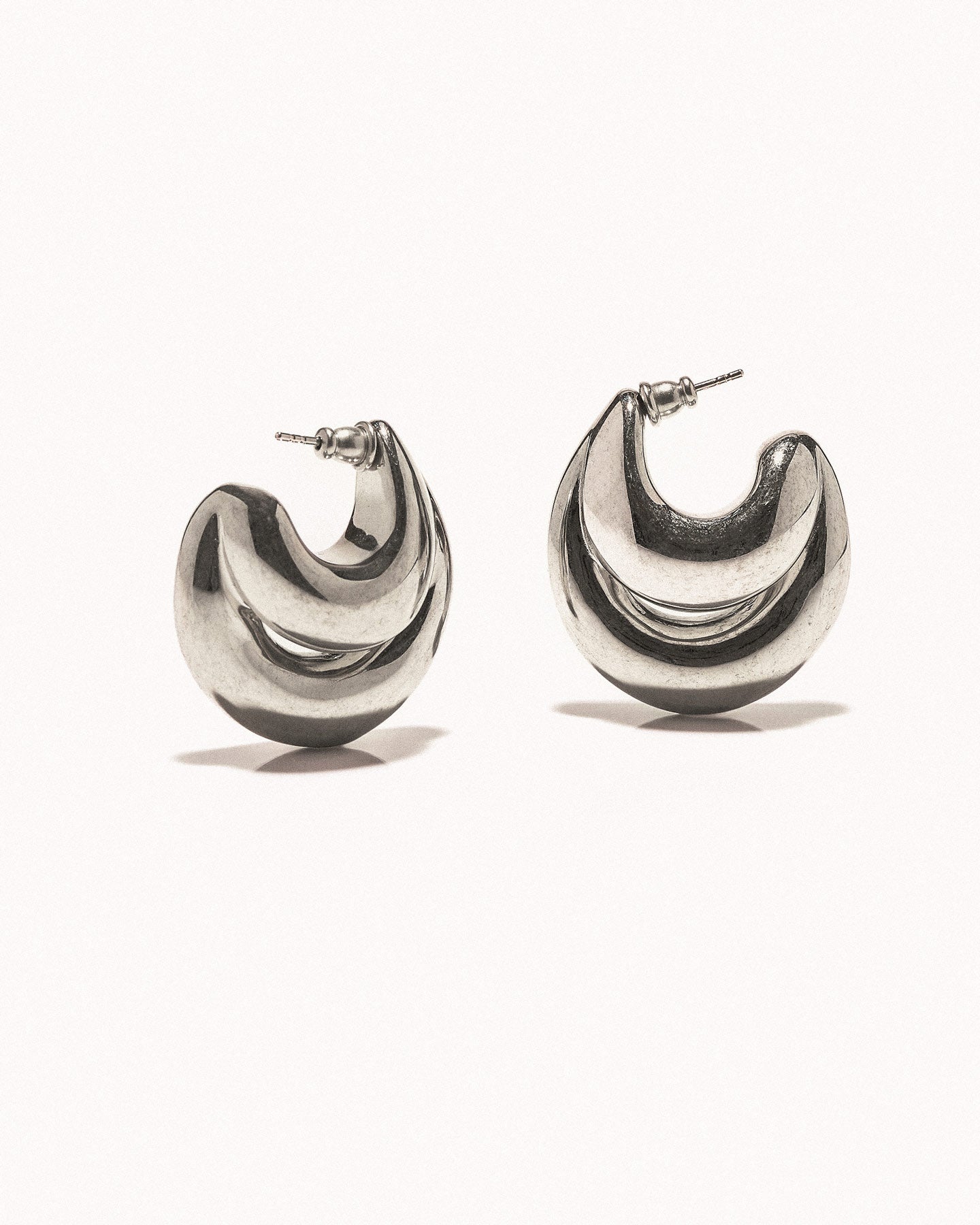 Double blow up earrings