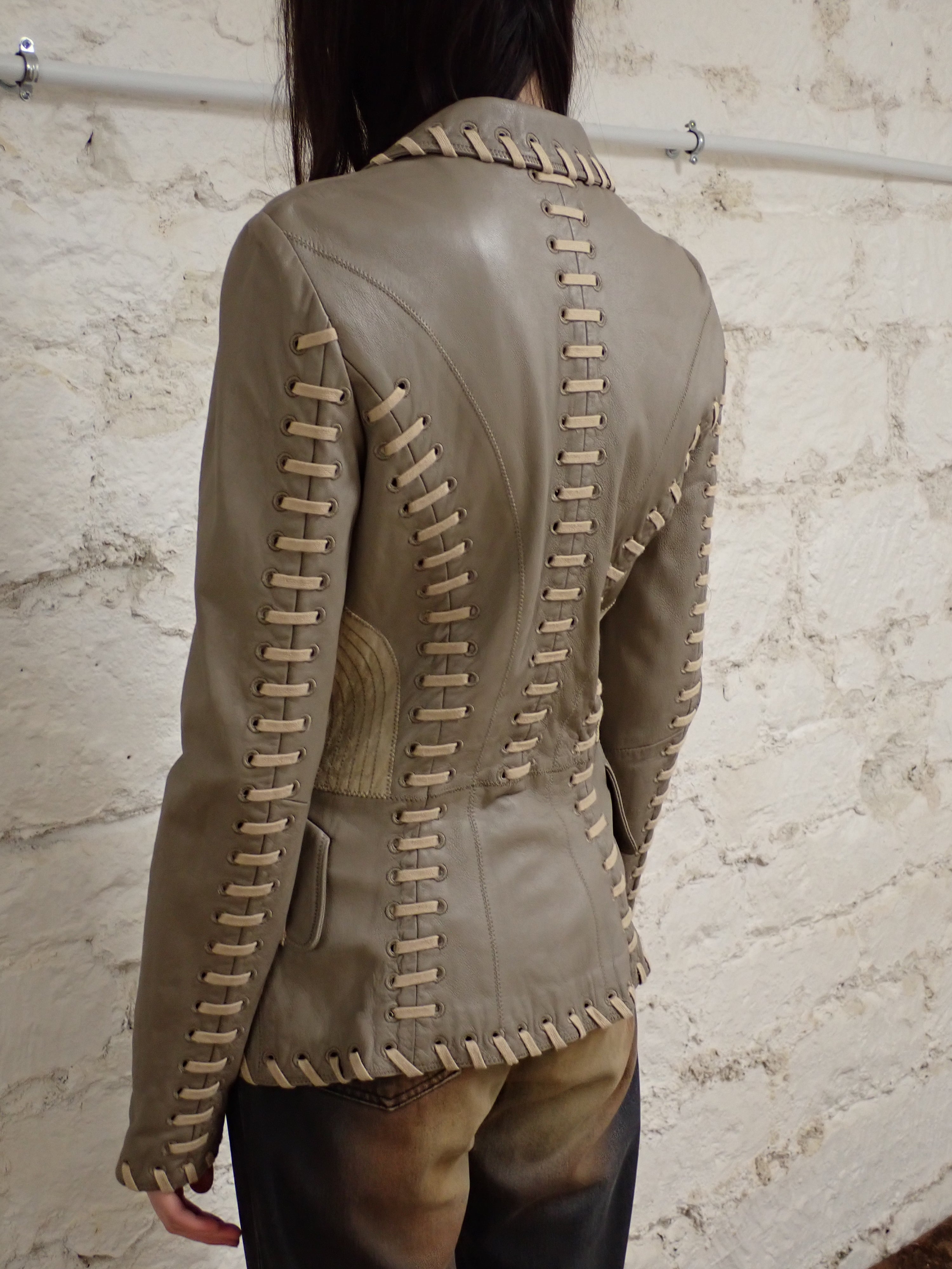 Roberto cavali leather jacket