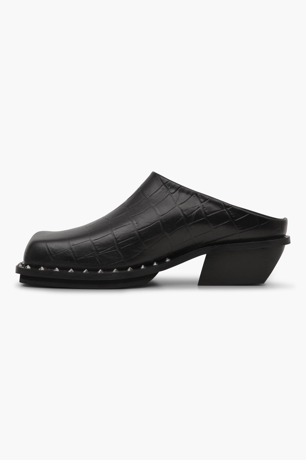 Jude black embossed croco