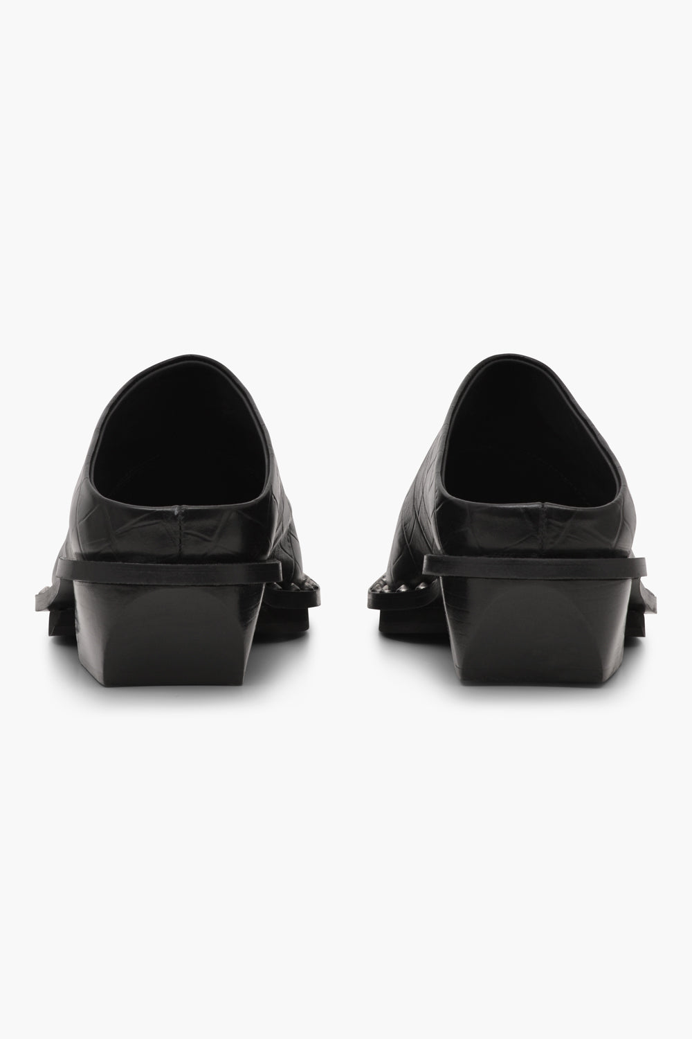 Jude black embossed croco