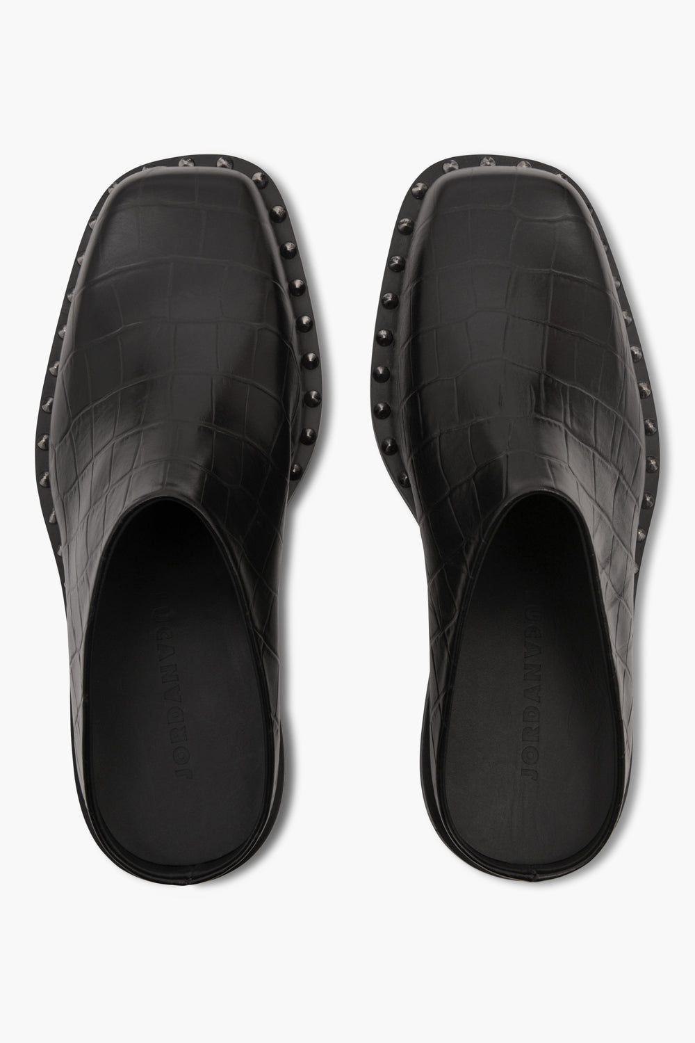 Jude black embossed croco