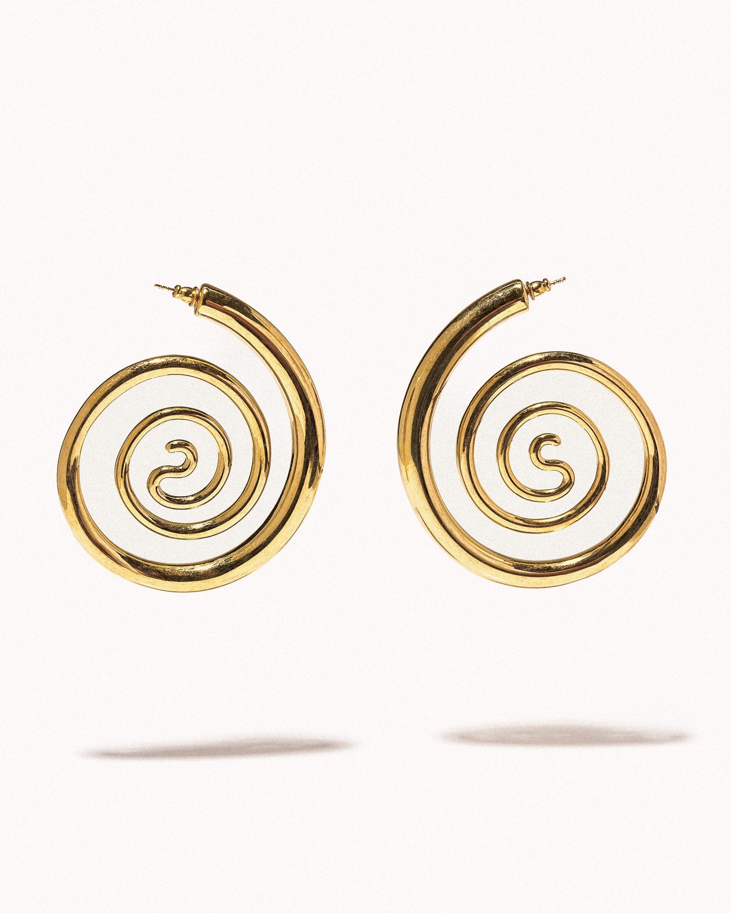 Spiral serpent hoops